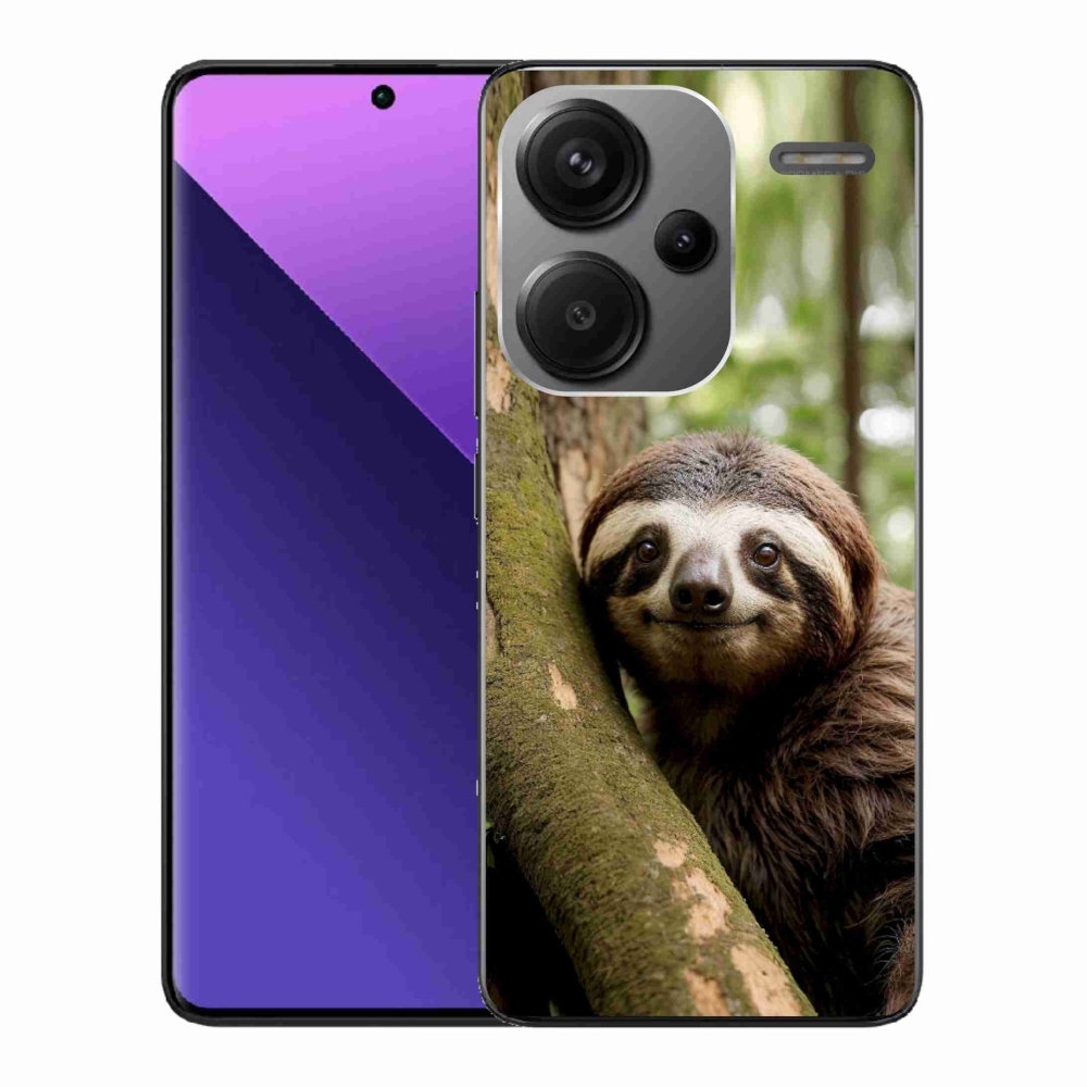 Gelový kryt mmCase na Xiaomi Redmi Note 13 Pro+ 5G - usměvavý lenochod
