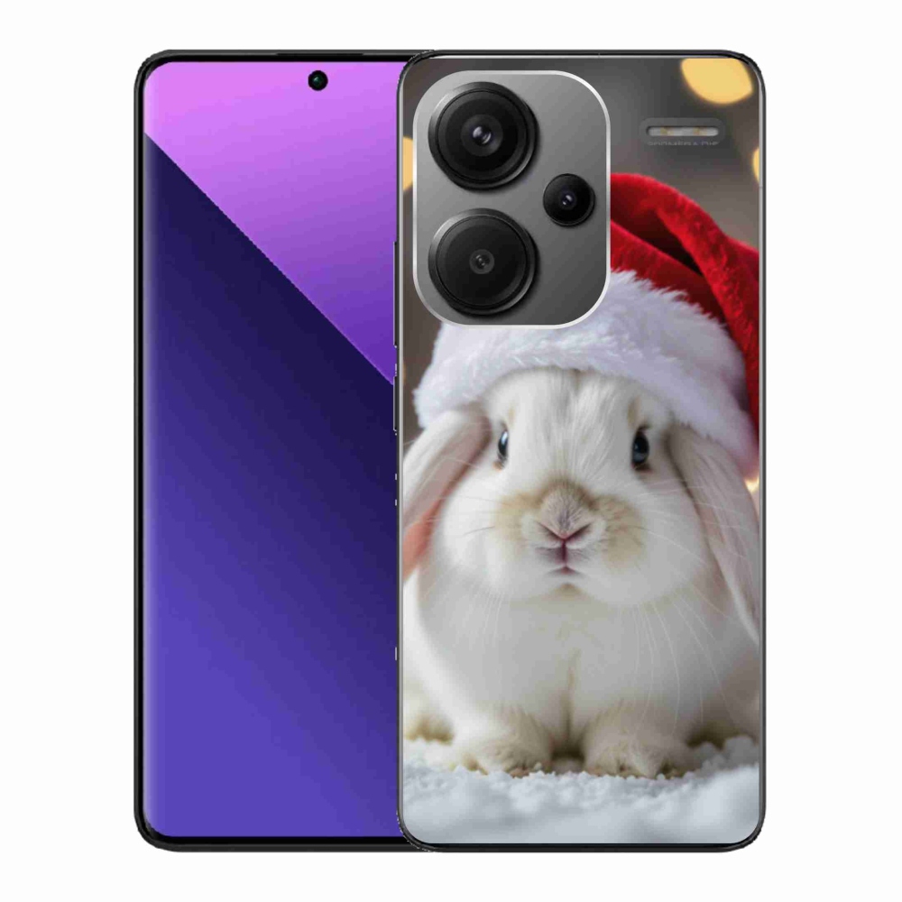 Gelový kryt mmCase na Xiaomi Redmi Note 13 Pro+ 5G - vánoční králík