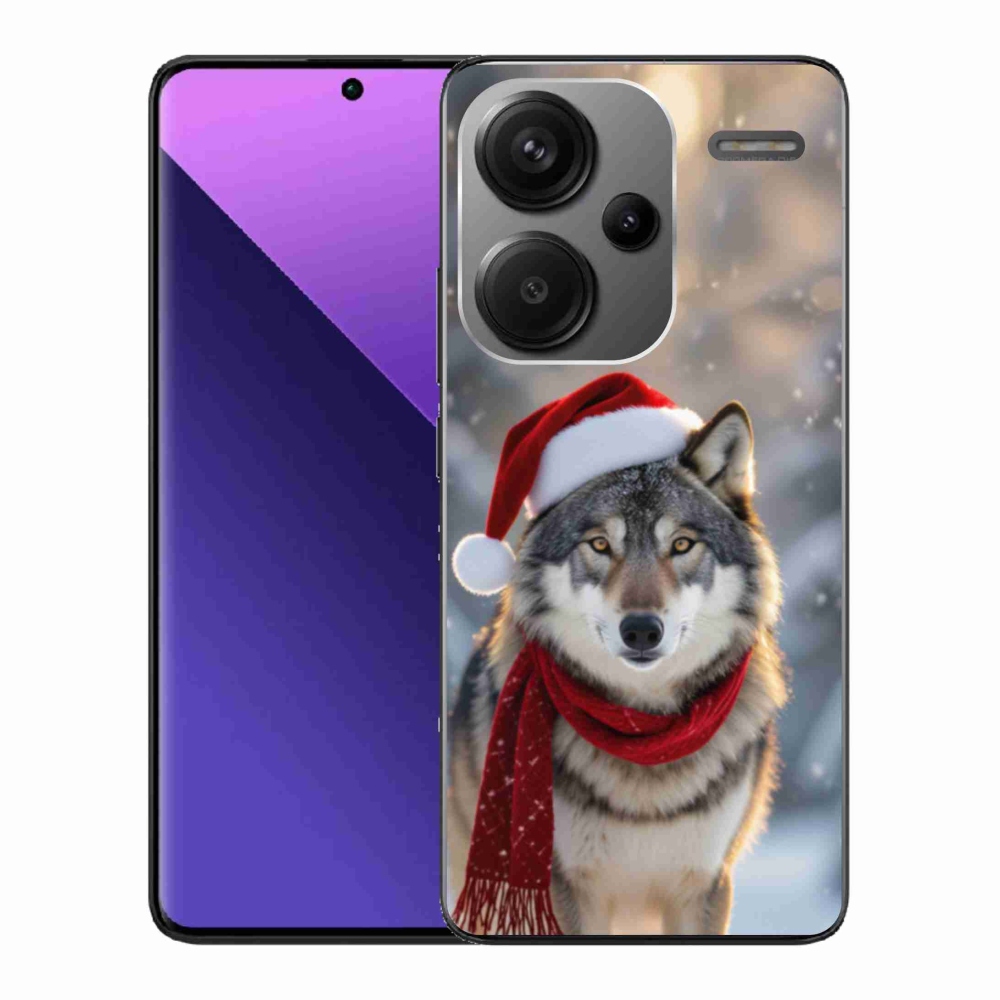 Gelový kryt mmCase na Xiaomi Redmi Note 13 Pro+ 5G - vánoční vlk