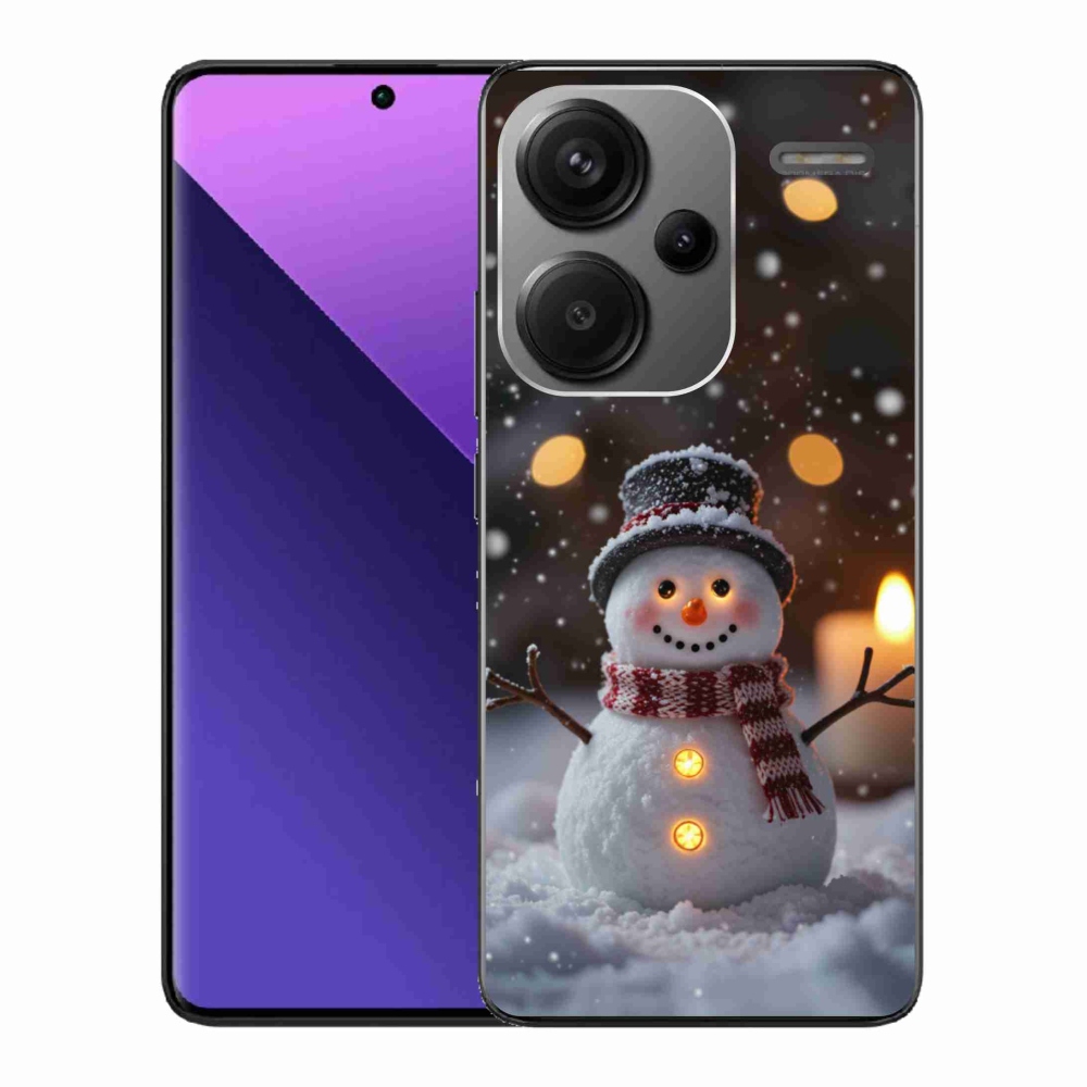 Gelový kryt mmCase na Xiaomi Redmi Note 13 Pro+ 5G - veselý sněhulák