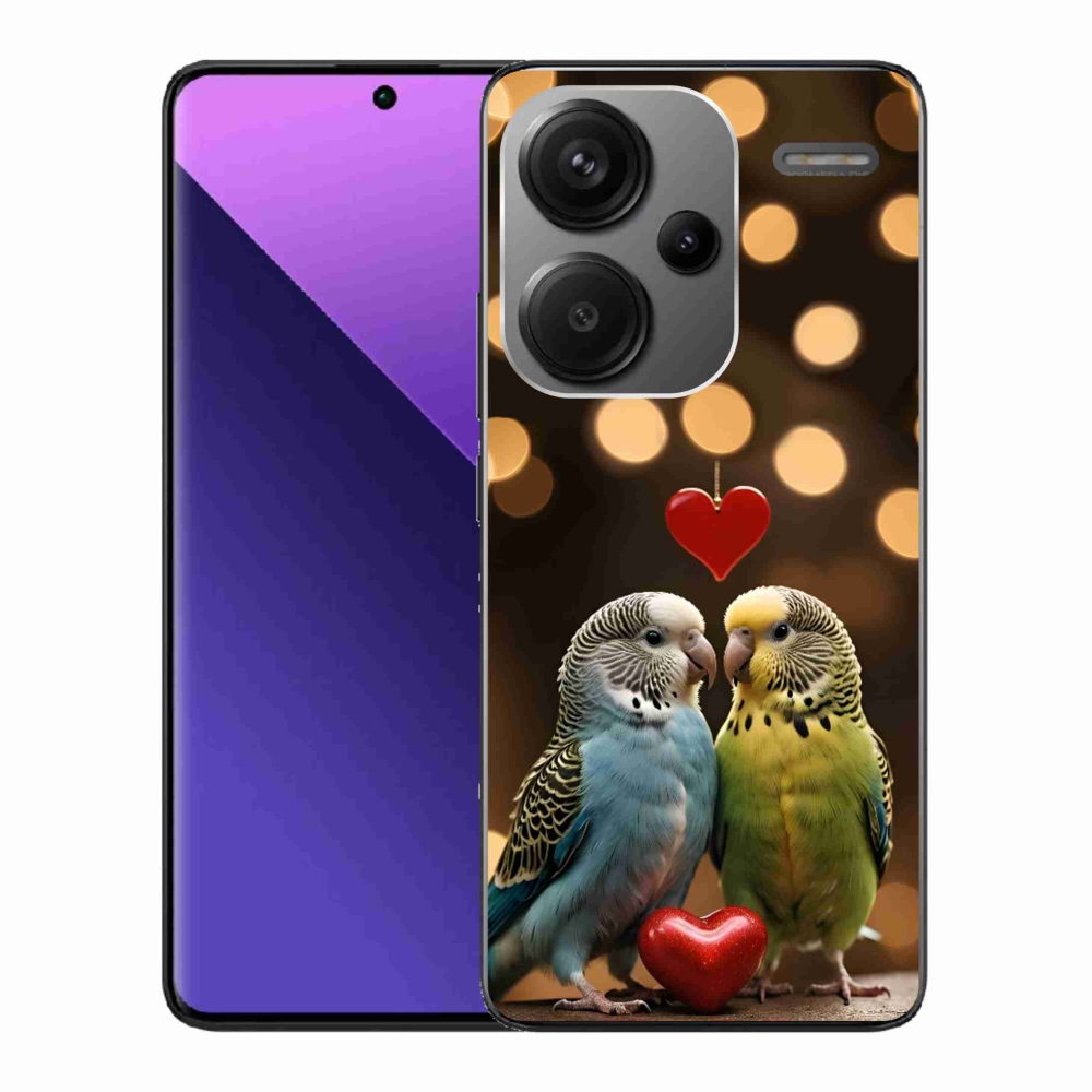 Gelový kryt mmCase na Xiaomi Redmi Note 13 Pro+ 5G - zamilovaní papoušci