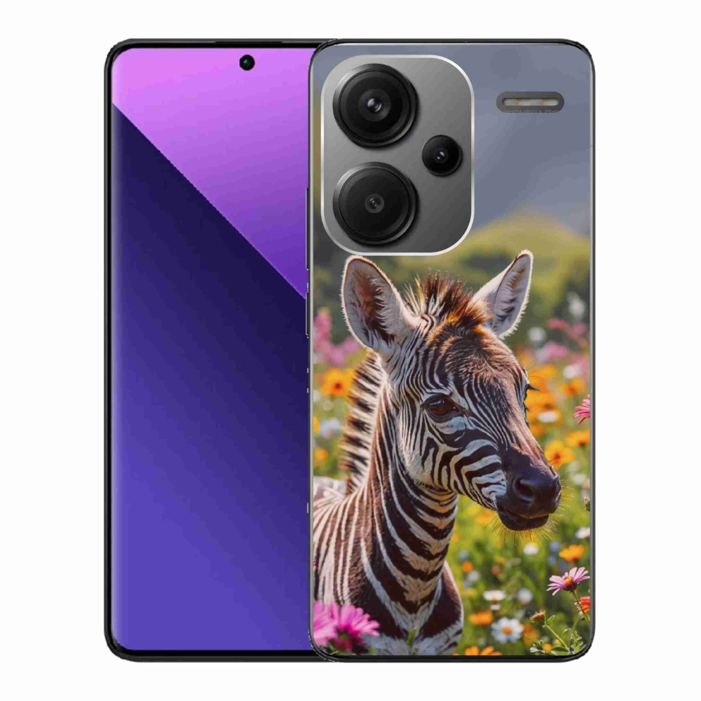 Gelový kryt mmCase na Xiaomi Redmi Note 13 Pro+ 5G - zebra na louce