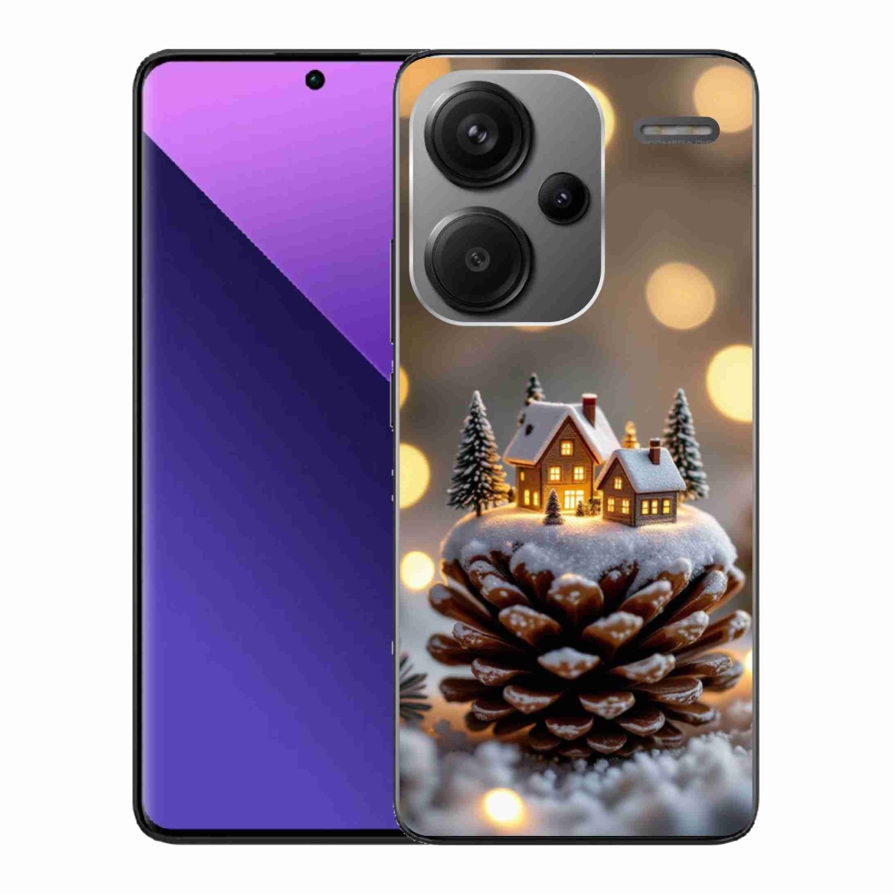 Gelový kryt mmCase na Xiaomi Redmi Note 13 Pro+ 5G - zimní vesnička