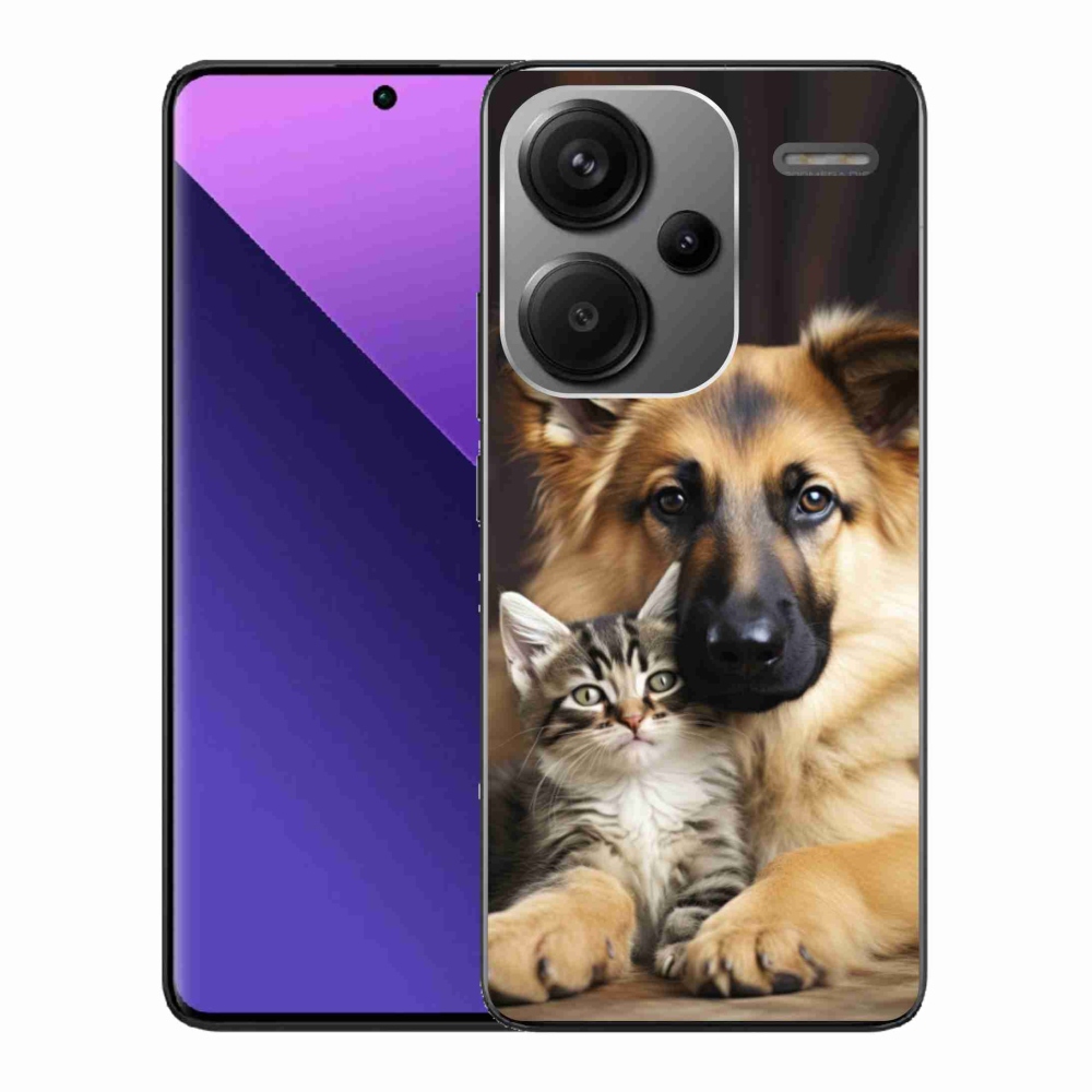 Gelový kryt mmCase na Xiaomi Redmi Note 13 Pro+ 5G - zvířecí přátelství