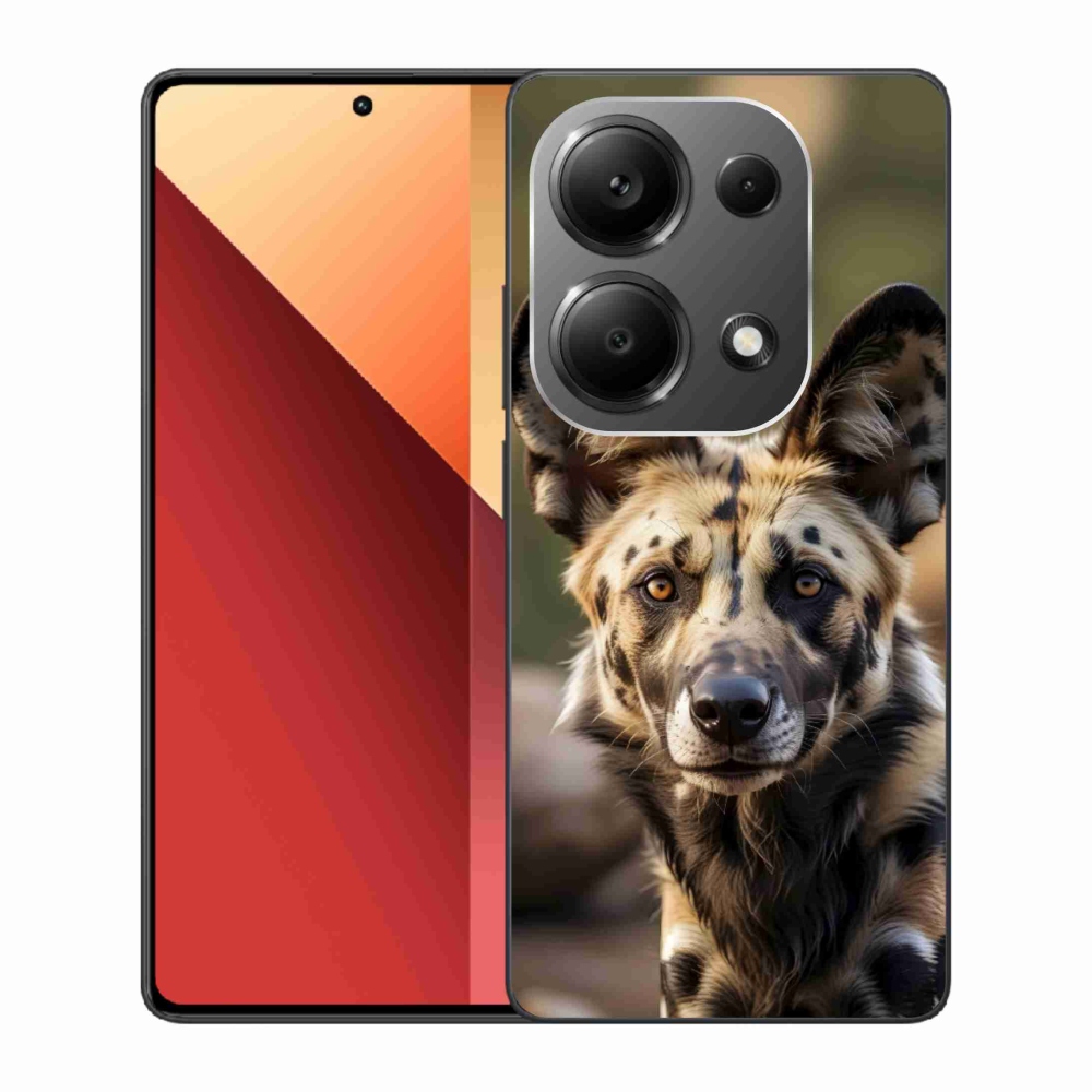 Gelový kryt mmCase na Xiaomi Redmi Note 13 Pro/Poco M6 Pro - africký divoký pes