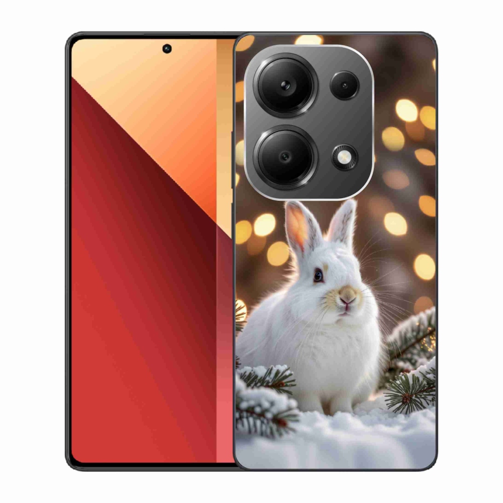Gelový kryt mmCase na Xiaomi Redmi Note 13 Pro/Poco M6 Pro - bílý zajíc