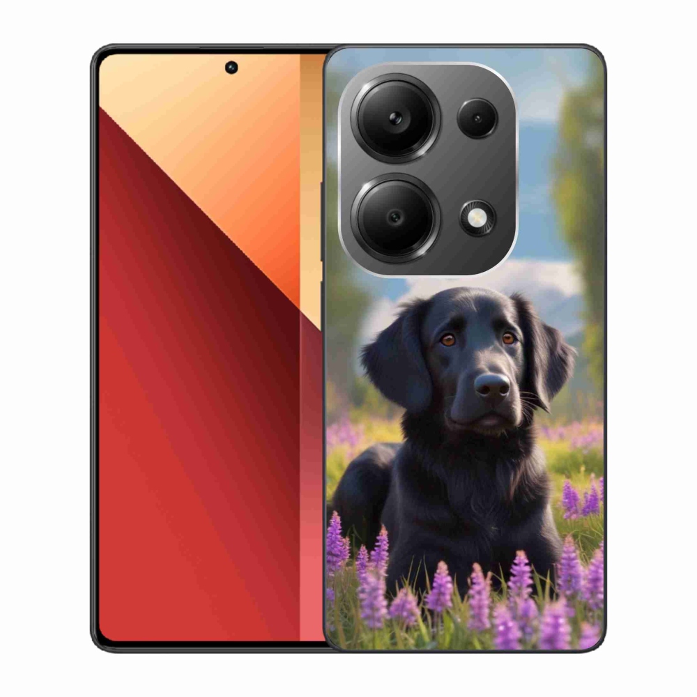 Gelový kryt mmCase na Xiaomi Redmi Note 13 Pro/Poco M6 Pro - elegantní černý retrívr