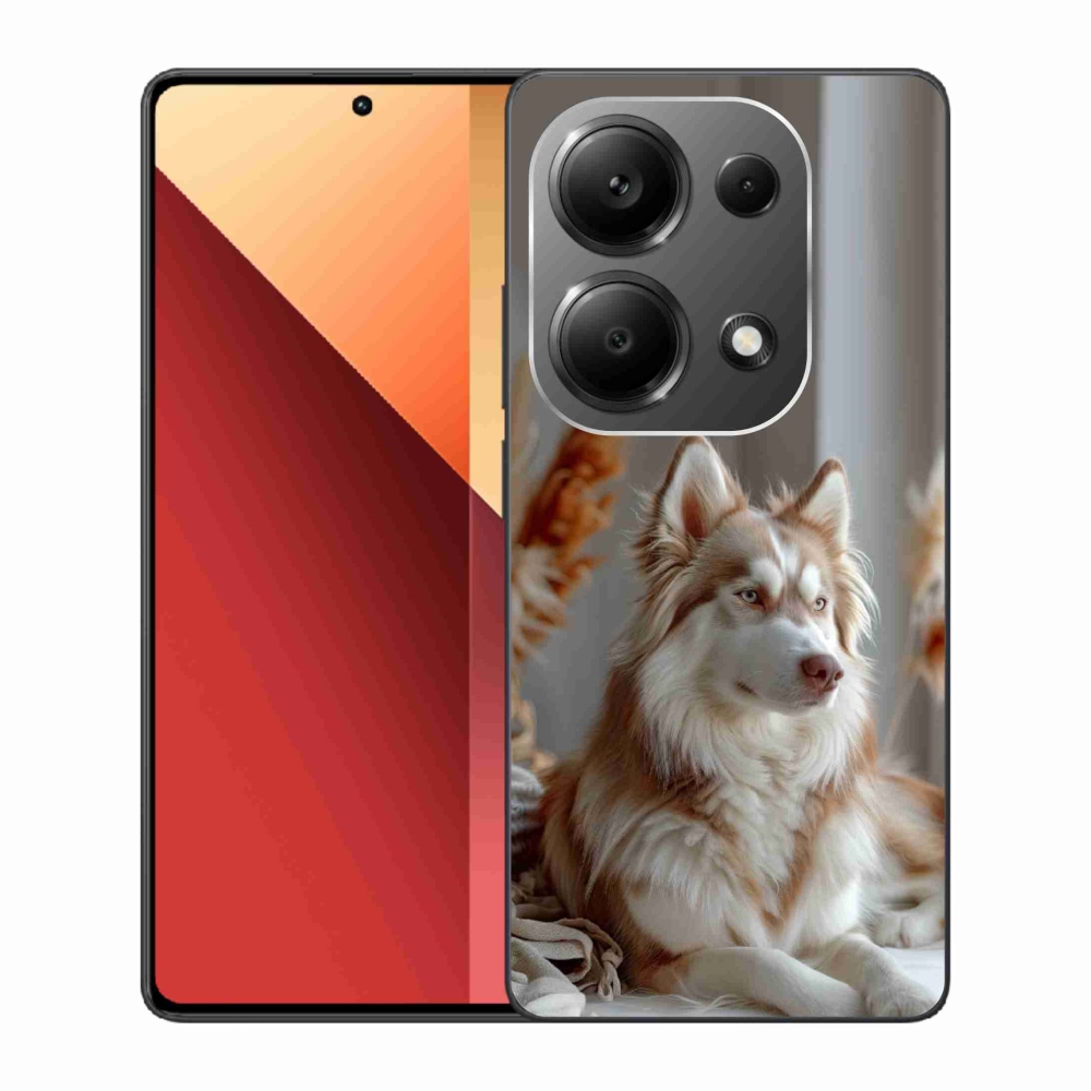 Gelový kryt mmCase na Xiaomi Redmi Note 13 Pro/Poco M6 Pro - klidný sibiřský husky