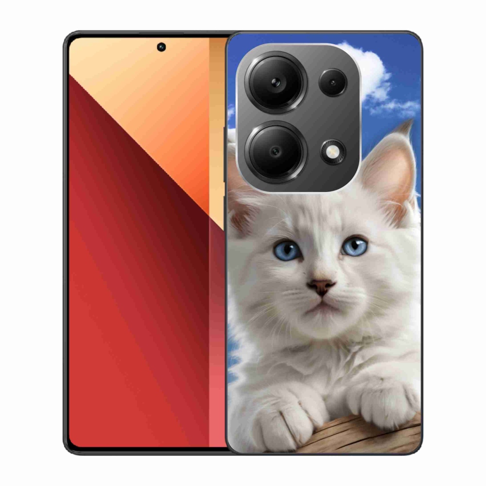 Gelový kryt mmCase na Xiaomi Redmi Note 13 Pro/Poco M6 Pro - kotě a oblaka
