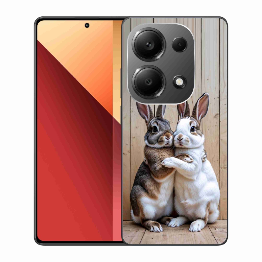 Gelový kryt mmCase na Xiaomi Redmi Note 13 Pro/Poco M6 Pro - králičí pár
