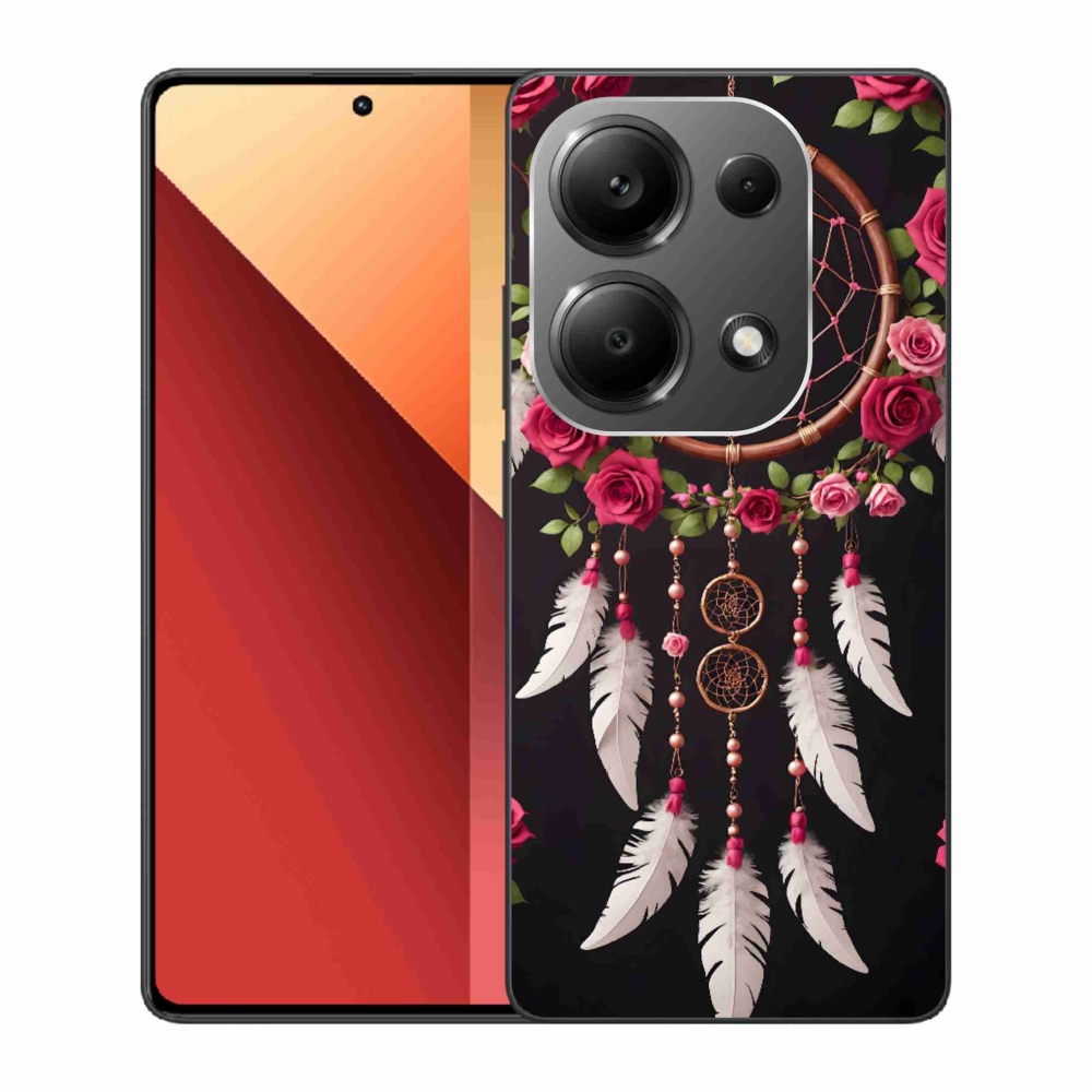 Gelový kryt mmCase na Xiaomi Redmi Note 13 Pro/Poco M6 Pro - lapač snů s růžemi