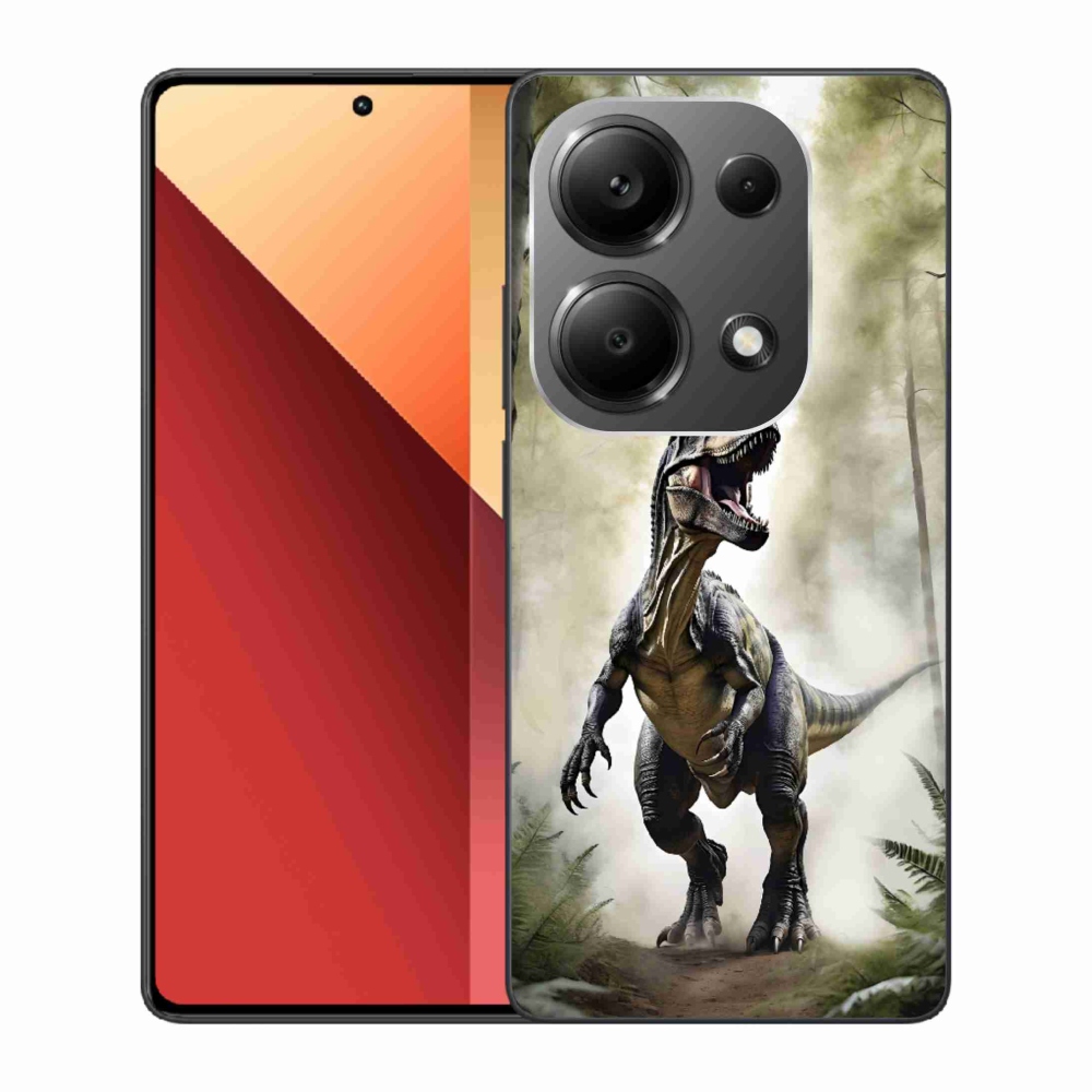 Gelový kryt mmCase na Xiaomi Redmi Note 13 Pro/Poco M6 Pro - naštvaný T-Rex
