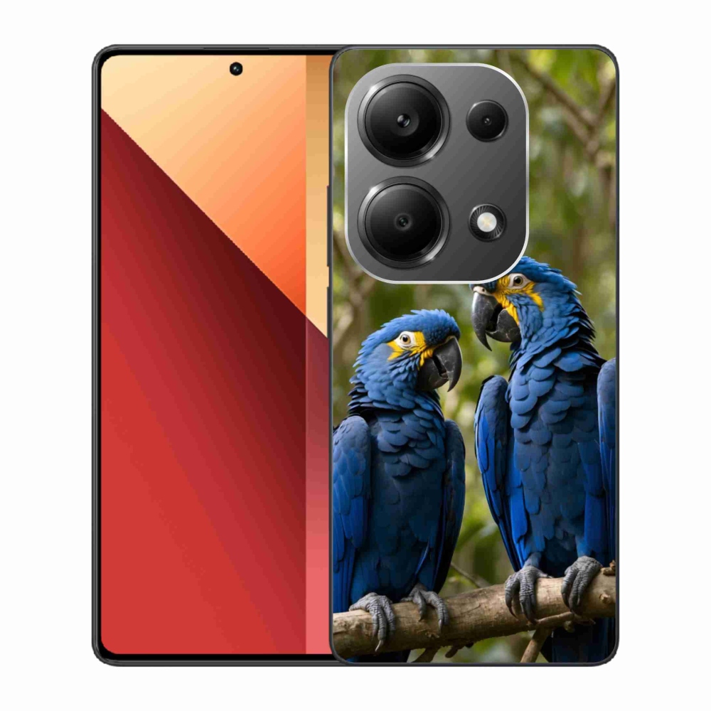 Gelový kryt mmCase na Xiaomi Redmi Note 13 Pro/Poco M6 Pro - papouščí duo