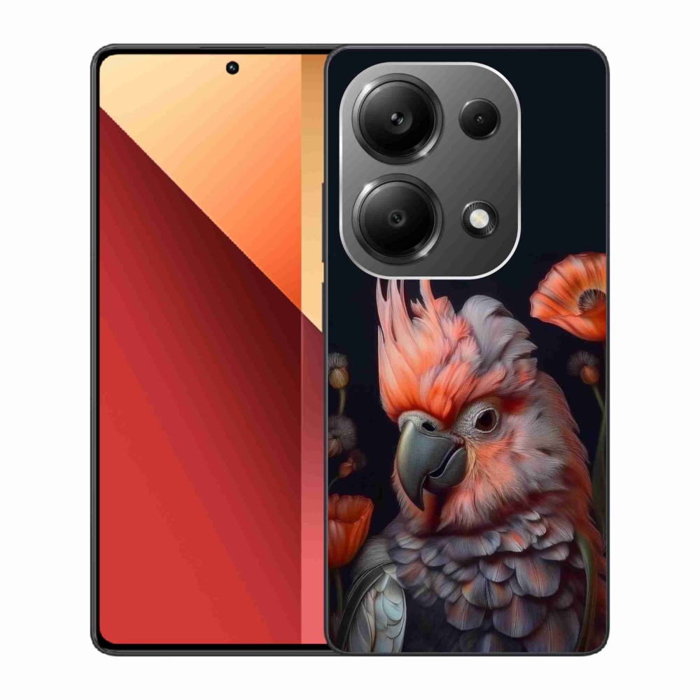 Gelový kryt mmCase na Xiaomi Redmi Note 13 Pro/Poco M6 Pro - papoušek kakadu v barvách