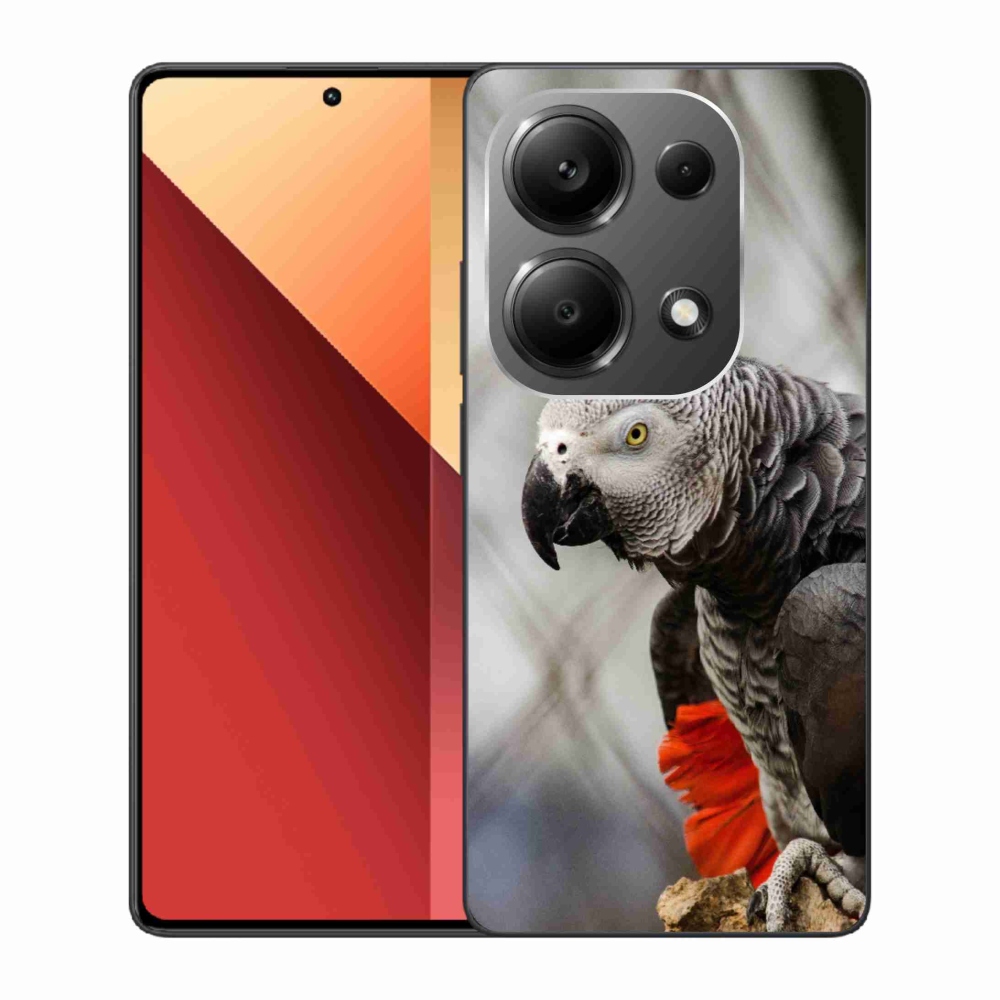 Gelový kryt mmCase na Xiaomi Redmi Note 13 Pro/Poco M6 Pro - papoušek žako 3