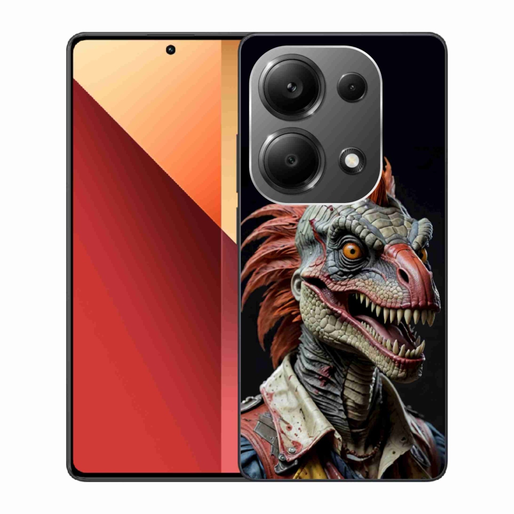 Gelový kryt mmCase na Xiaomi Redmi Note 13 Pro/Poco M6 Pro - punk dinosaurus