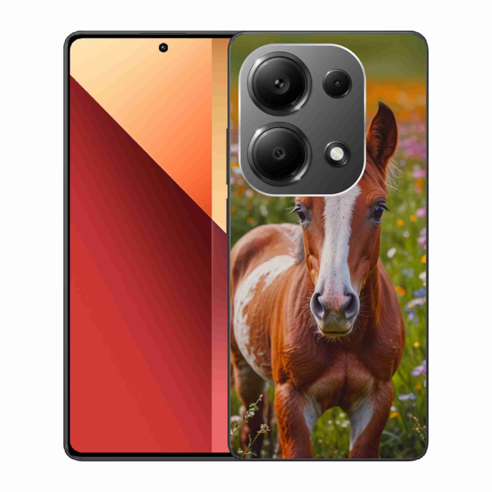 Gelový kryt mmCase na Xiaomi Redmi Note 13 Pro/Poco M6 Pro - roztomilé hříbě