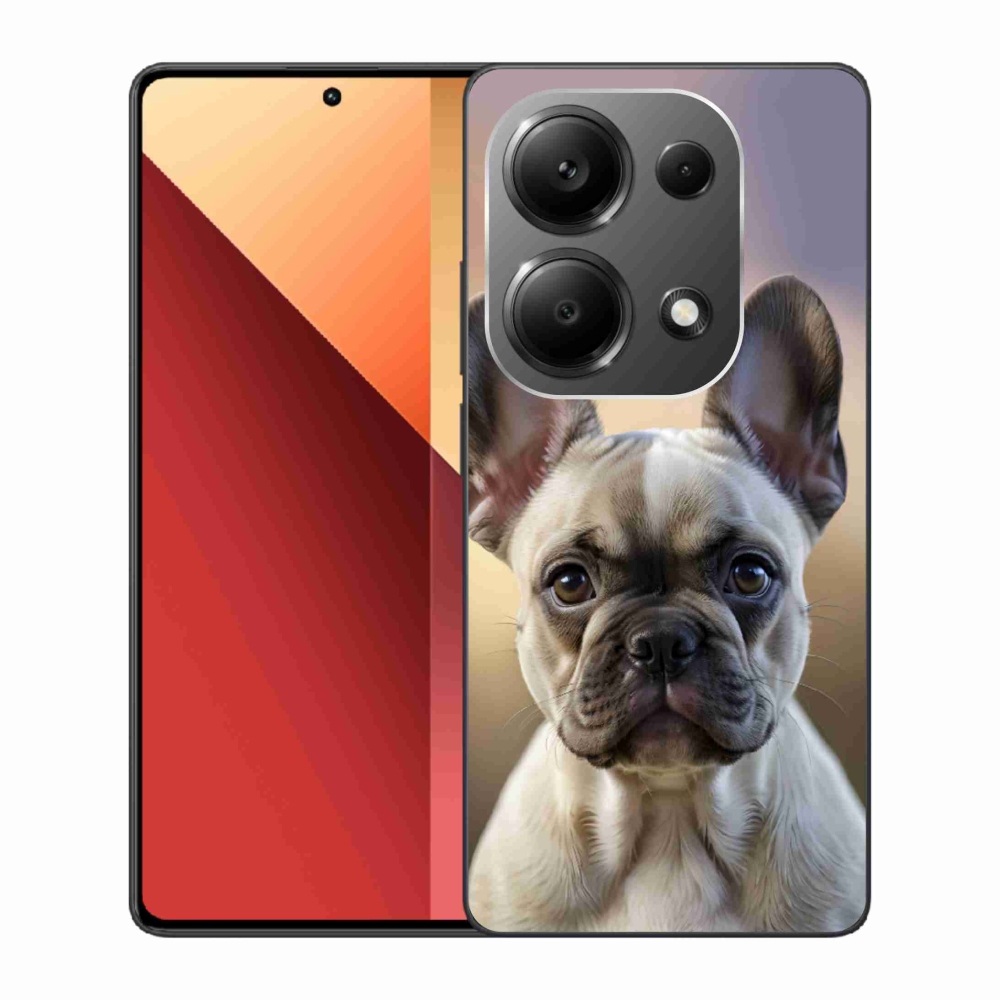 Gelový kryt mmCase na Xiaomi Redmi Note 13 Pro/Poco M6 Pro - roztomilý francouzský buldoček