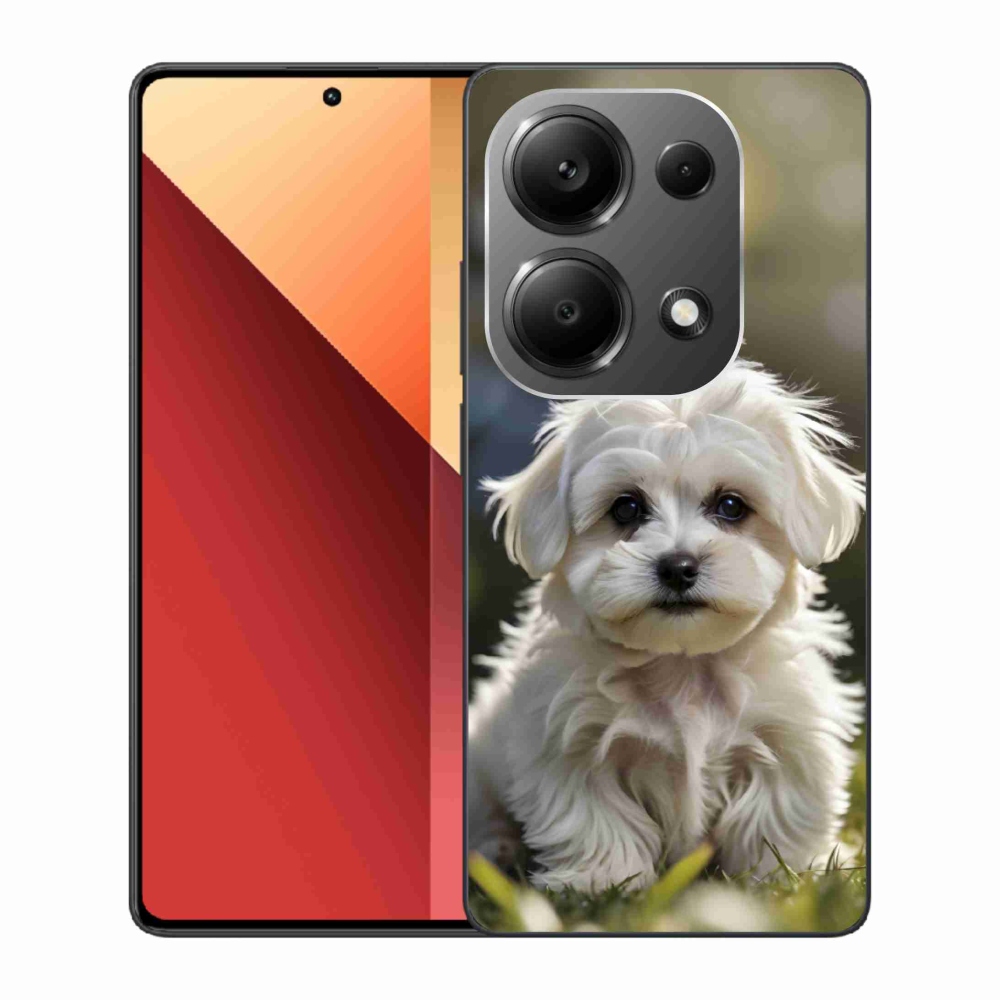 Gelový kryt mmCase na Xiaomi Redmi Note 13 Pro/Poco M6 Pro - roztomilý maltézský psík