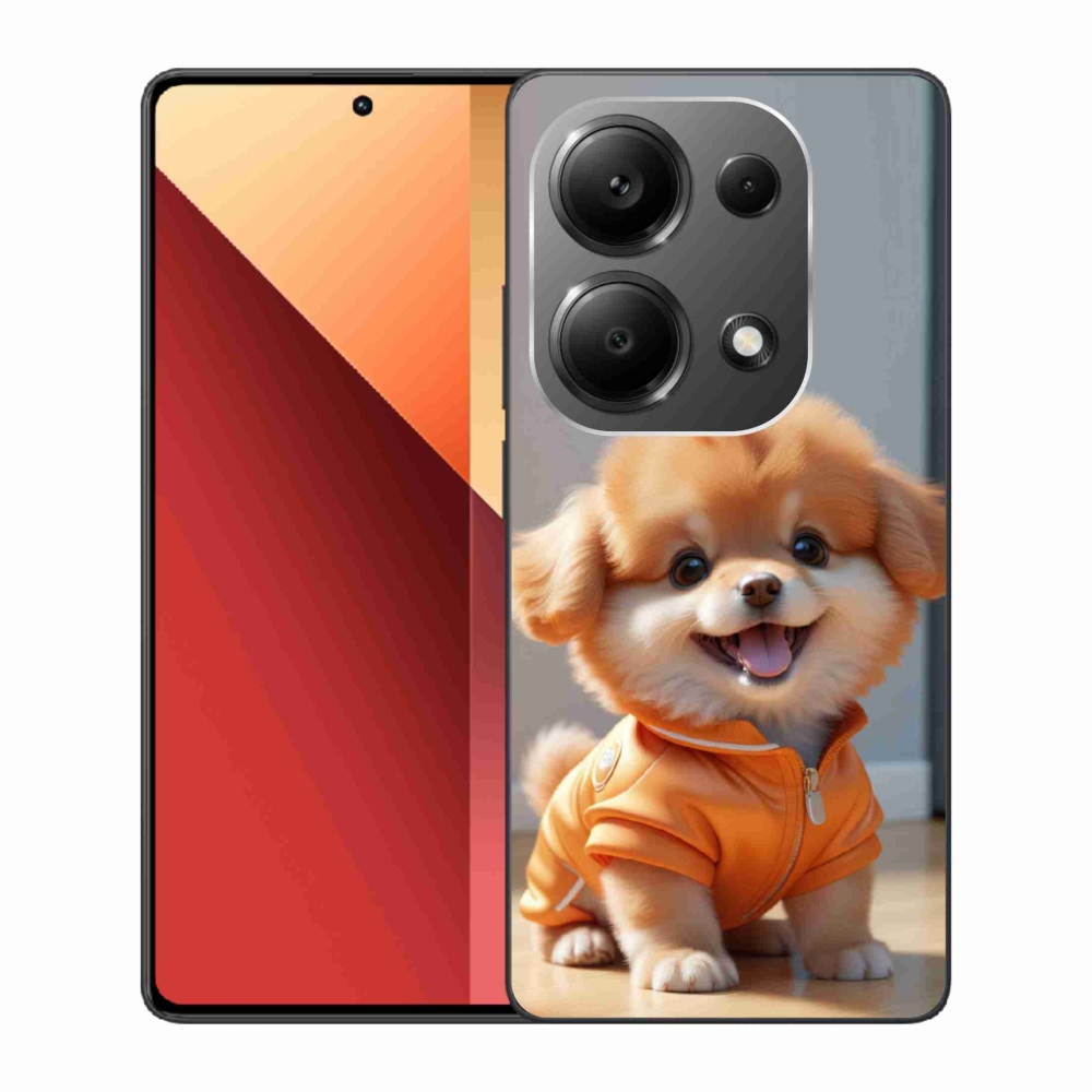 Gelový kryt mmCase na Xiaomi Redmi Note 13 Pro/Poco M6 Pro - roztomilý pomeranian v mikině