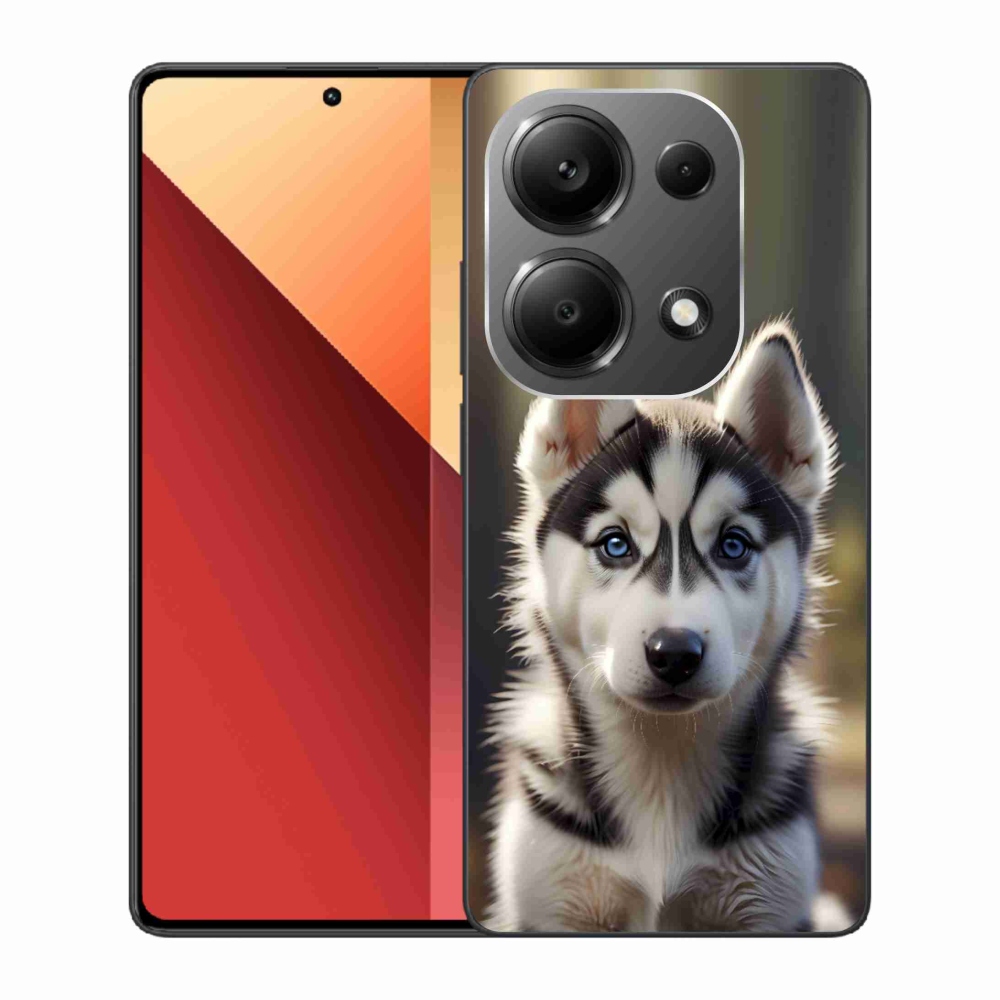 Gelový kryt mmCase na Xiaomi Redmi Note 13 Pro/Poco M6 Pro - roztomilý sibiřský husky