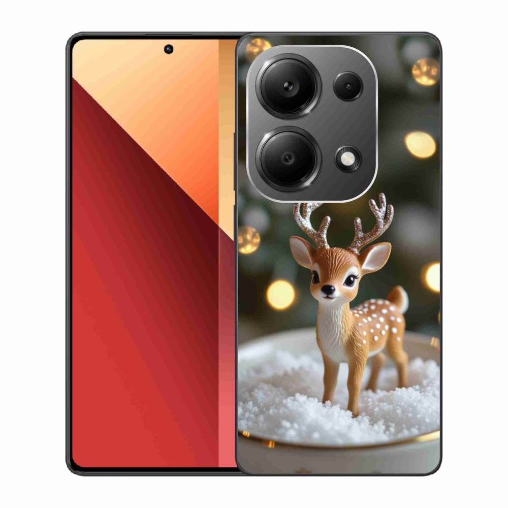 Gelový kryt mmCase na Xiaomi Redmi Note 13 Pro/Poco M6 Pro - roztomilý vánoční jelen