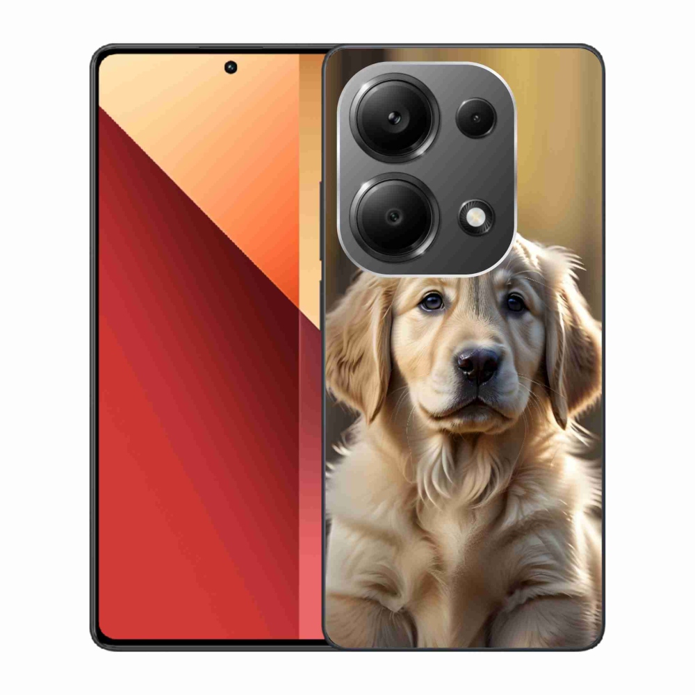Gelový kryt mmCase na Xiaomi Redmi Note 13 Pro/Poco M6 Pro - roztomilý zlatý retrívr