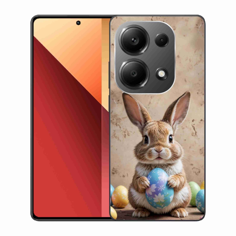 Gelový kryt mmCase na Xiaomi Redmi Note 13 Pro/Poco M6 Pro - velikonoční králíček