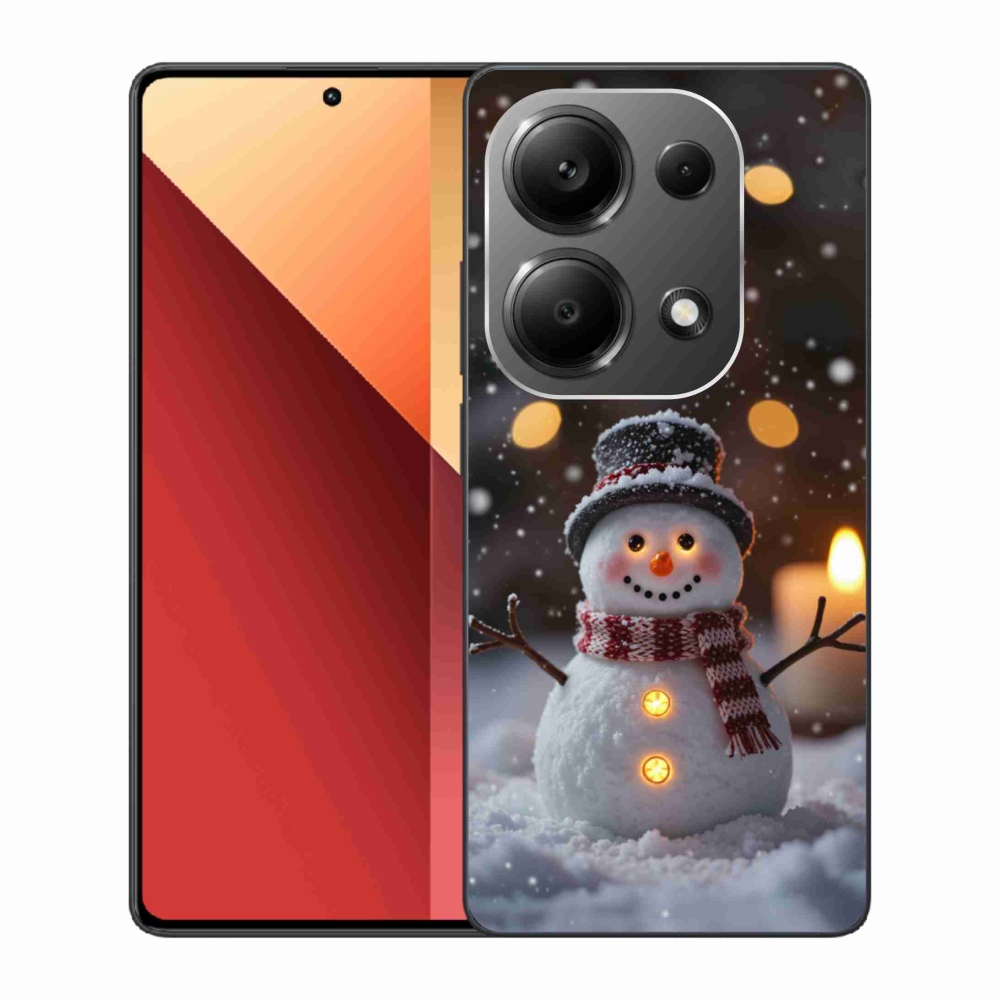 Gelový kryt mmCase na Xiaomi Redmi Note 13 Pro/Poco M6 Pro - veselý sněhulák