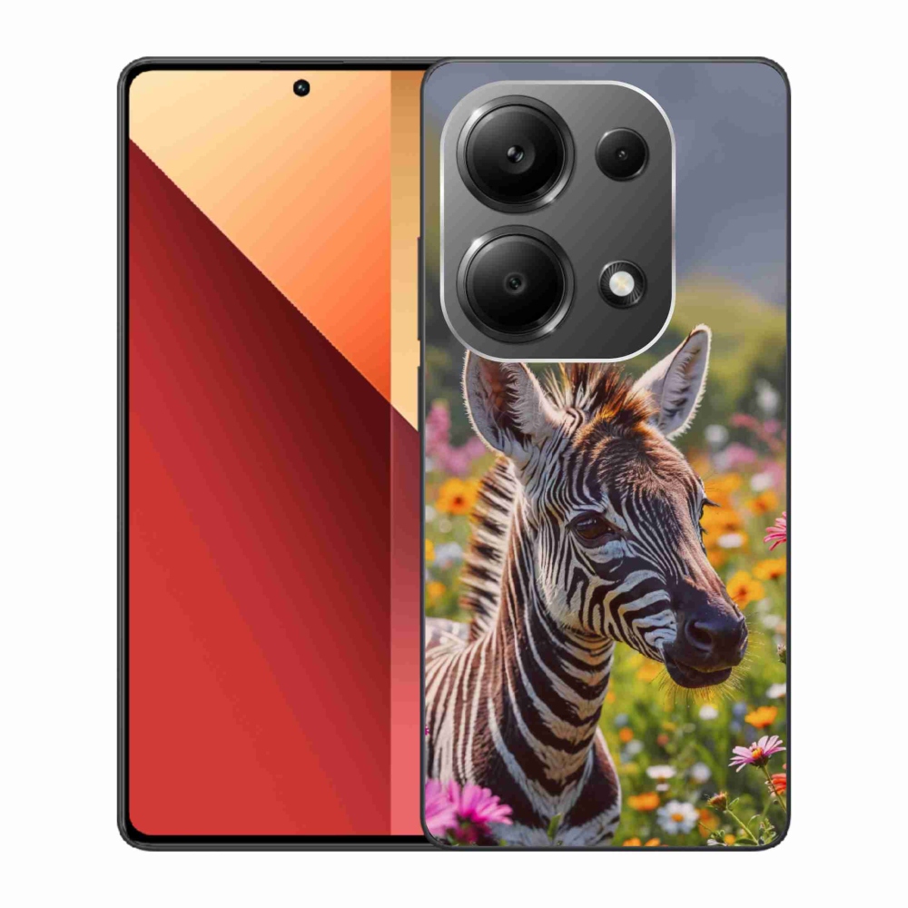 Gelový kryt mmCase na Xiaomi Redmi Note 13 Pro/Poco M6 Pro - zebra na louce