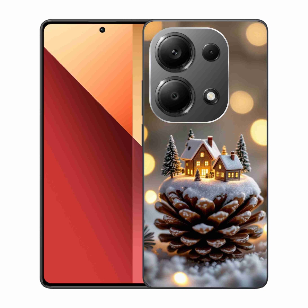 Gelový kryt mmCase na Xiaomi Redmi Note 13 Pro/Poco M6 Pro - zimní vesnička