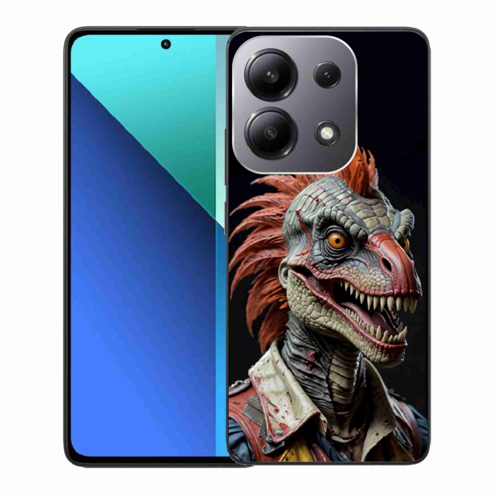 Gelový kryt mmCase na Xiaomi Redmi Note 13 - punk dinosaurus