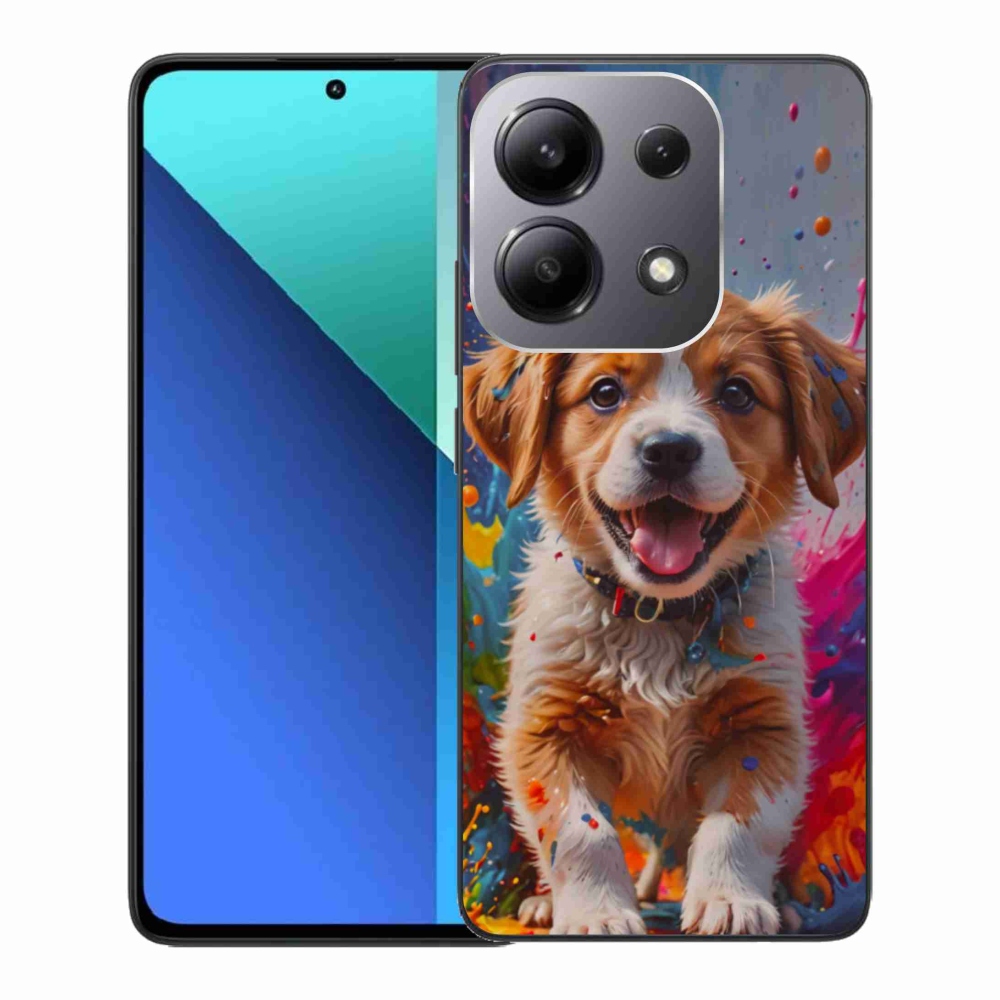 Gelový kryt mmCase na Xiaomi Redmi Note 13 - roztomilé štěně 3
