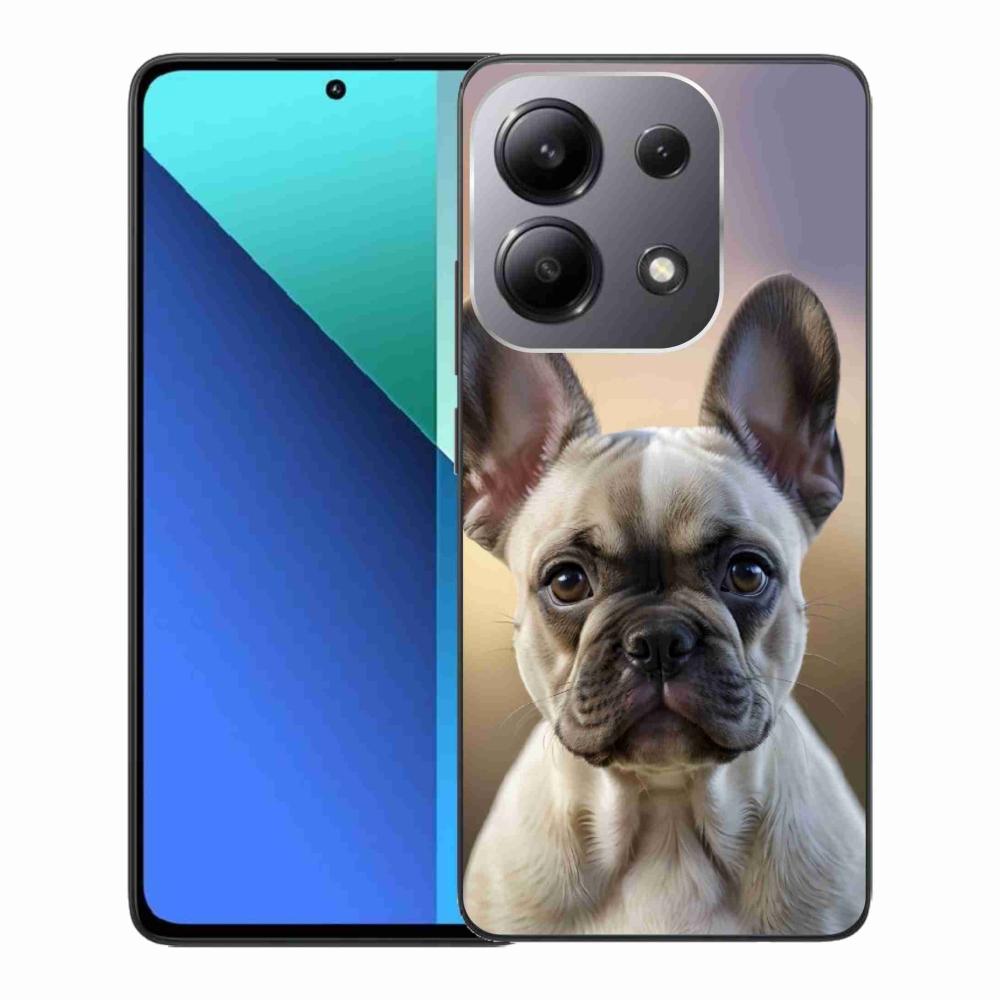 Gelový kryt mmCase na Xiaomi Redmi Note 13 - roztomilý francouzský buldoček