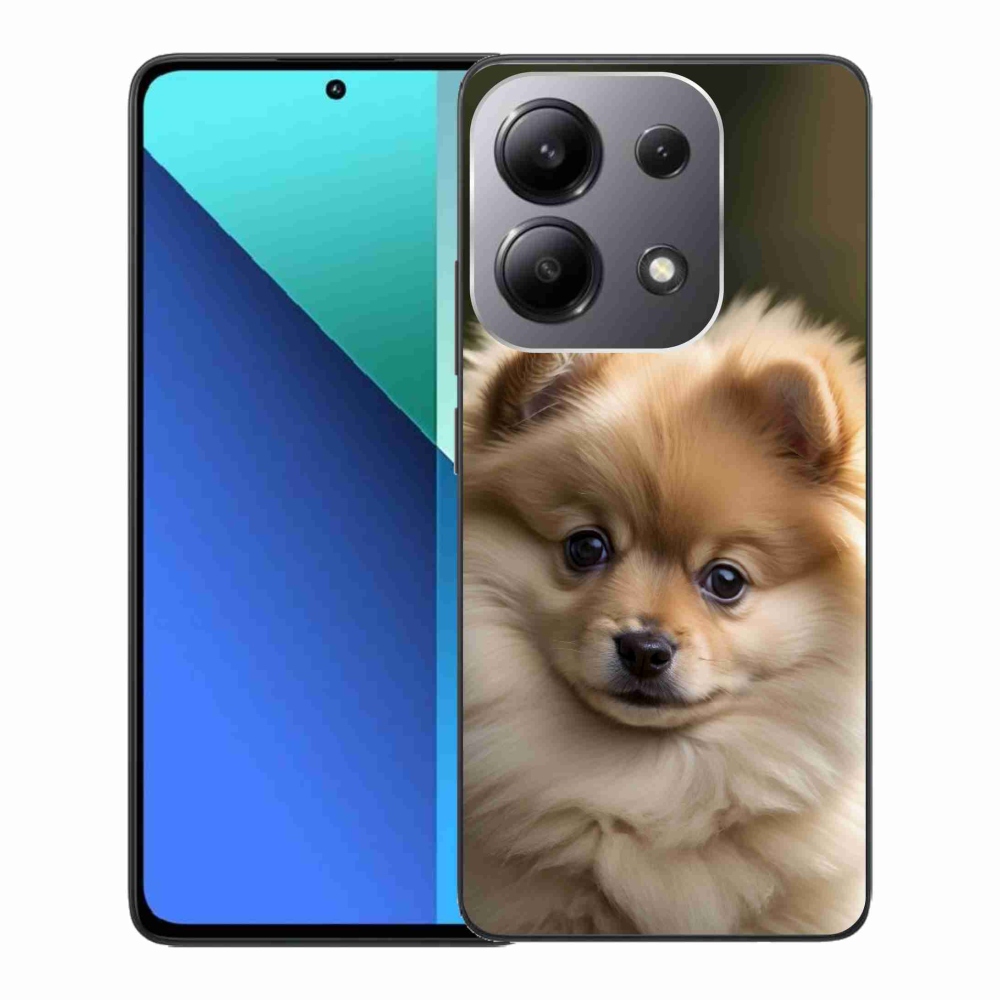 Gelový kryt mmCase na Xiaomi Redmi Note 13 - roztomilý pomeranian 2