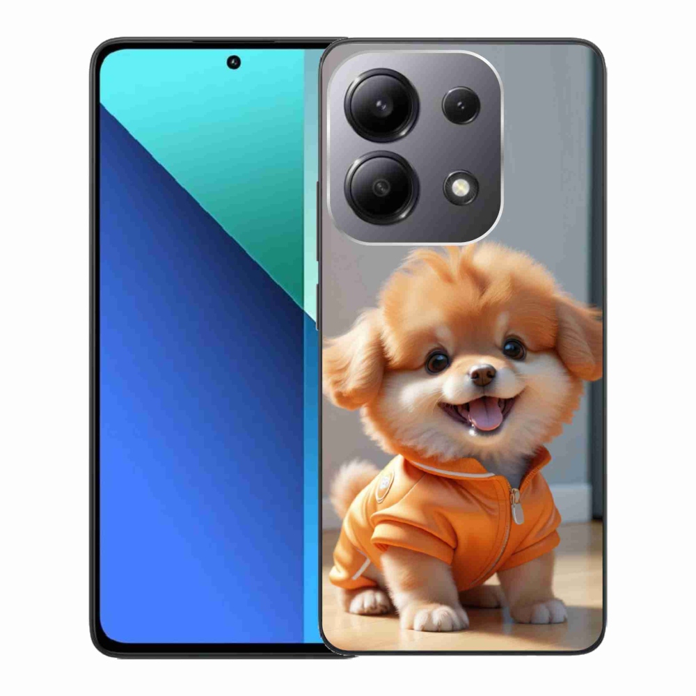 Gelový kryt mmCase na Xiaomi Redmi Note 13 - roztomilý pomeranian v mikině
