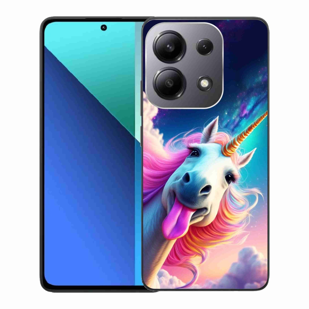 Gelový kryt mmCase na Xiaomi Redmi Note 13 - šílený jednorožec