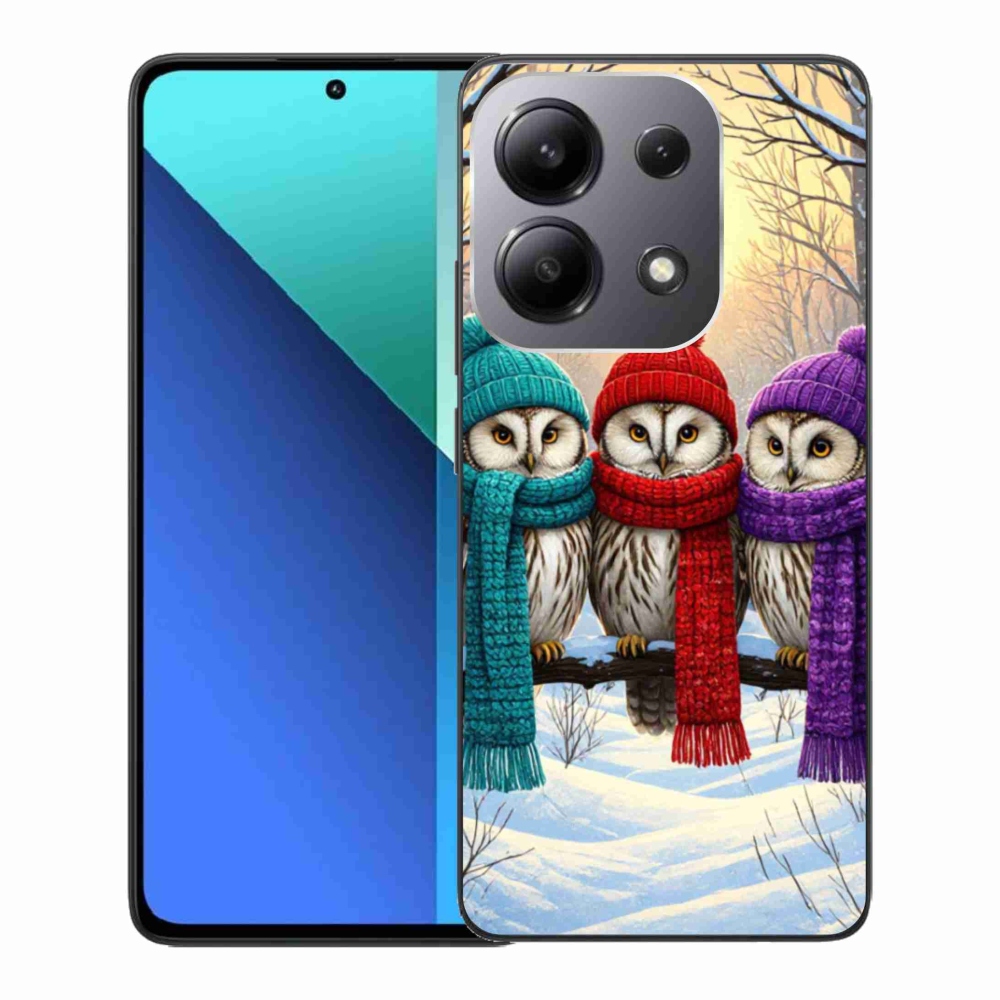 Gelový kryt mmCase na Xiaomi Redmi Note 13 - soví přátelé