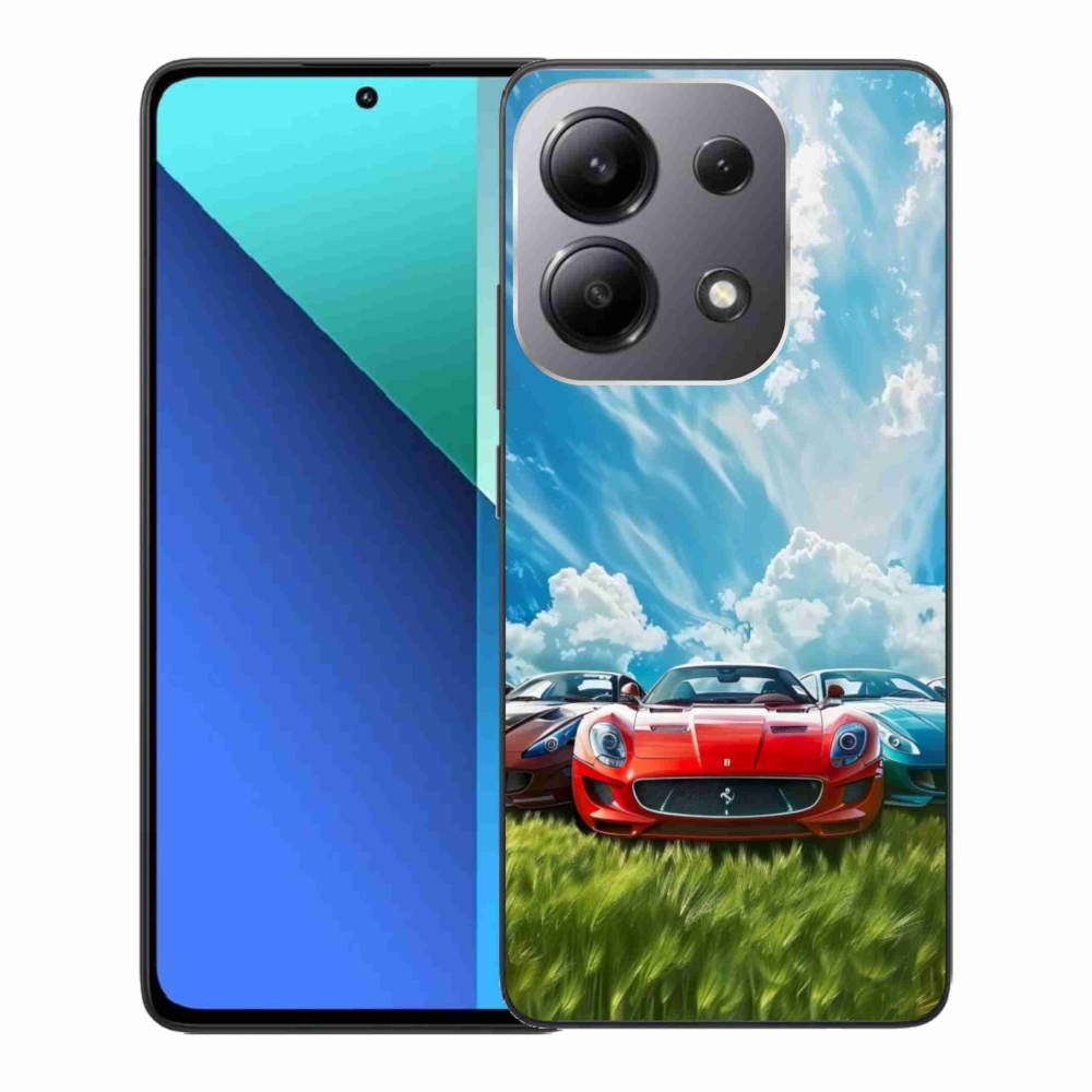 Gelový kryt mmCase na Xiaomi Redmi Note 13 - sportovní vozy