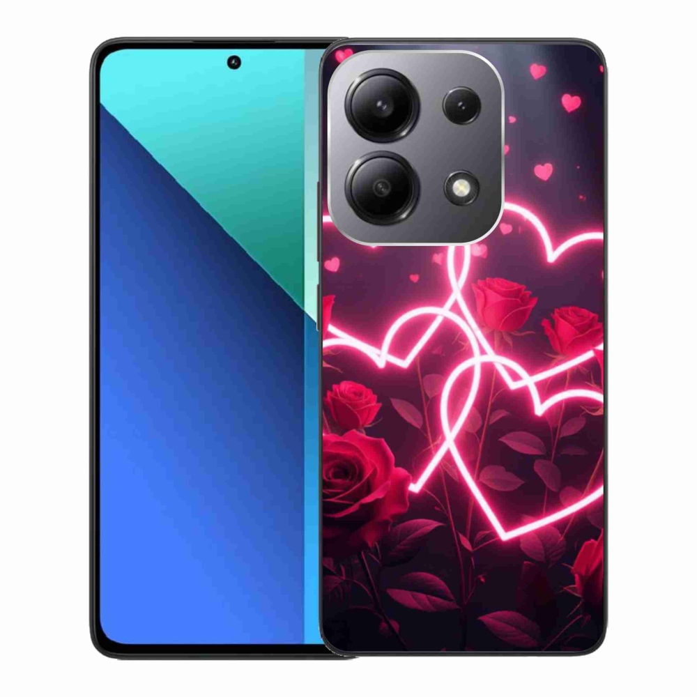 Gelový kryt mmCase na Xiaomi Redmi Note 13 - srdce lásky