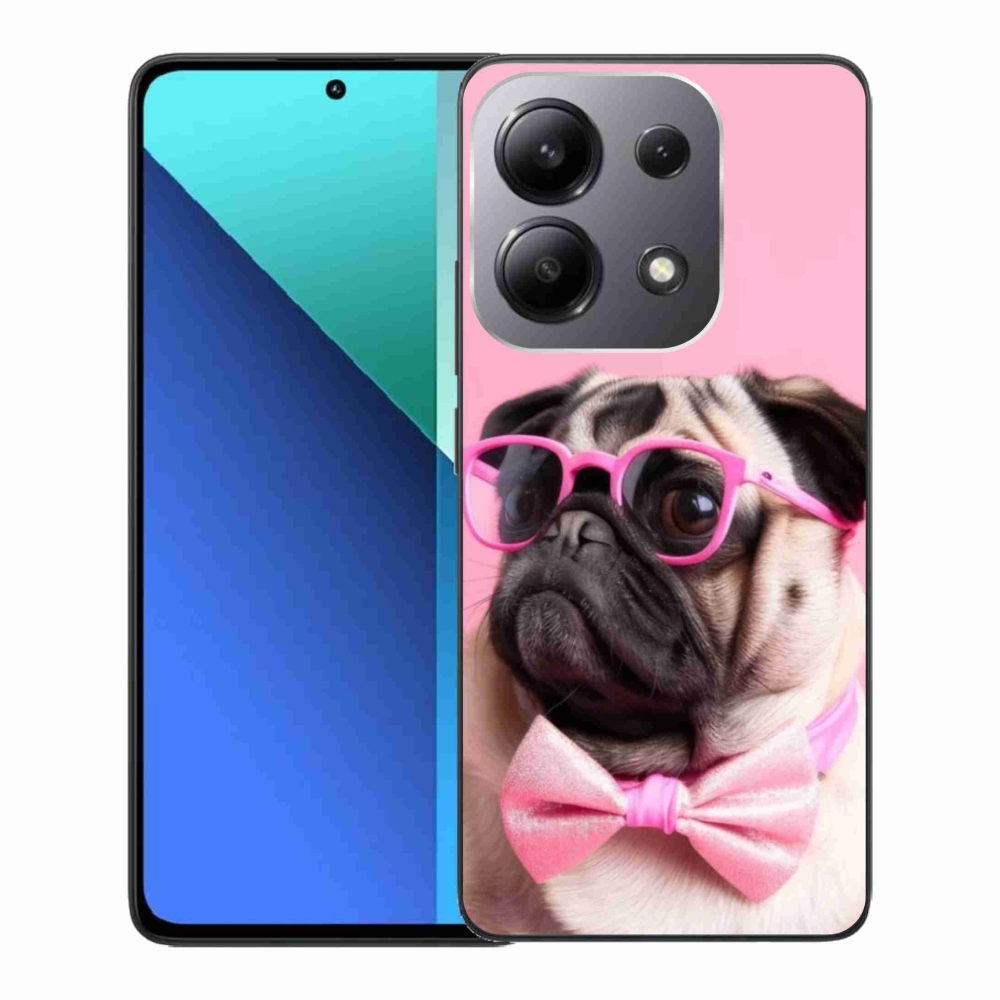 Gelový kryt mmCase na Xiaomi Redmi Note 13 - stylový mops