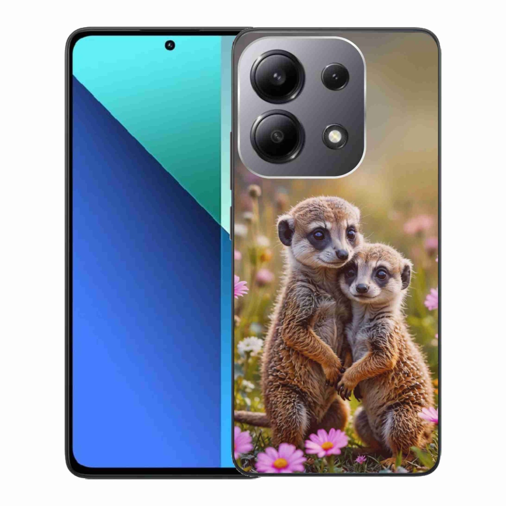 Gelový kryt mmCase na Xiaomi Redmi Note 13 - surikatí duo