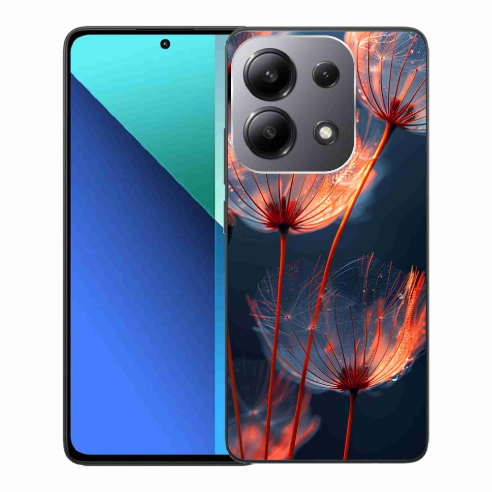 Gelový kryt mmCase na Xiaomi Redmi Note 13 - světélkující chmýří