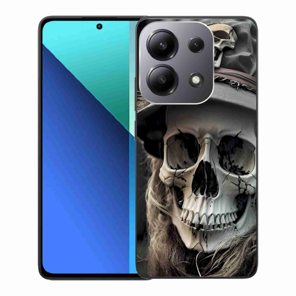 Gelový kryt mmCase na Xiaomi Redmi Note 13 - temná lebka
