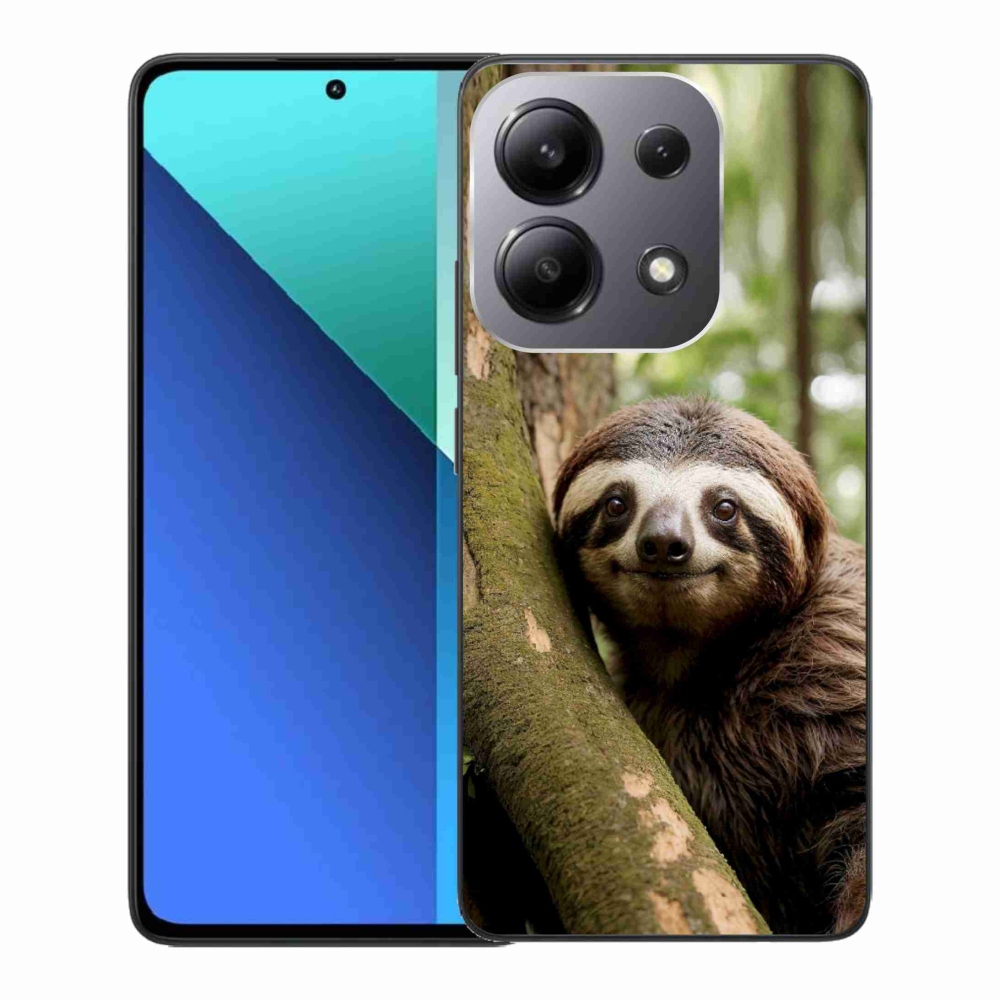 Gelový kryt mmCase na Xiaomi Redmi Note 13 - usměvavý lenochod