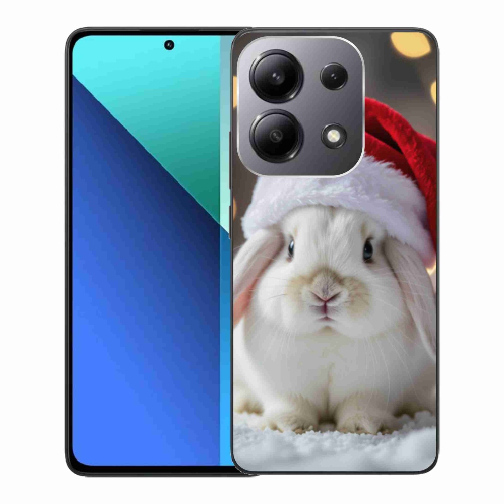 Gelový kryt mmCase na Xiaomi Redmi Note 13 - vánoční králík