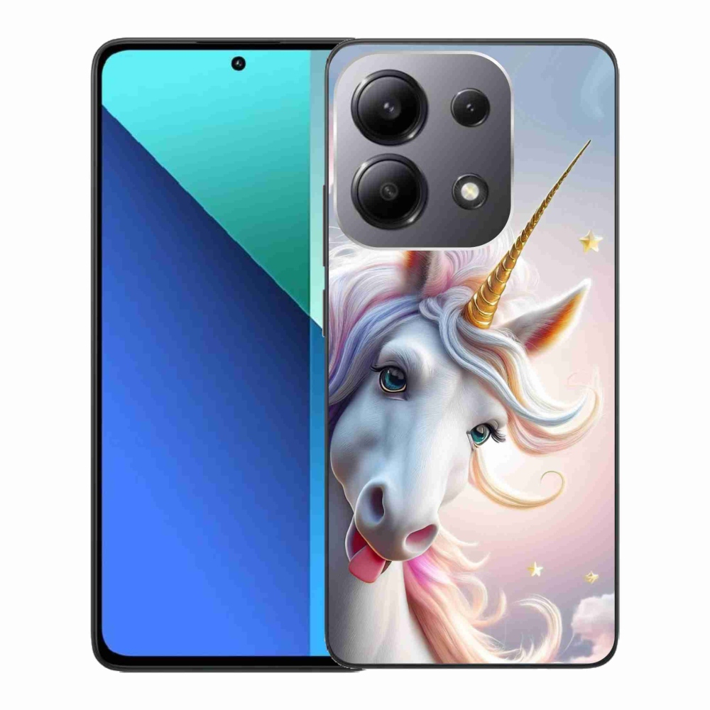 Gelový kryt mmCase na Xiaomi Redmi Note 13 - veselý jednorožec