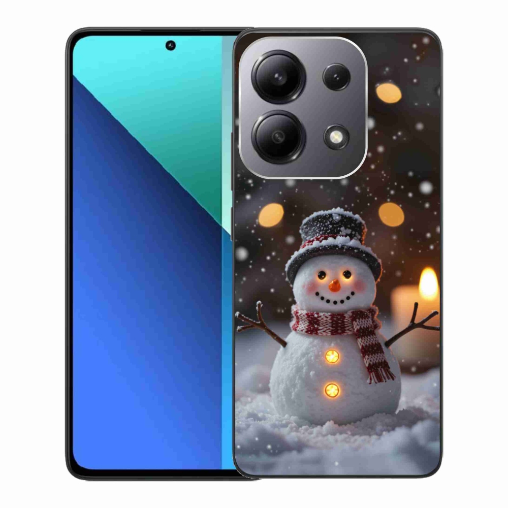 Gelový kryt mmCase na Xiaomi Redmi Note 13 - veselý sněhulák