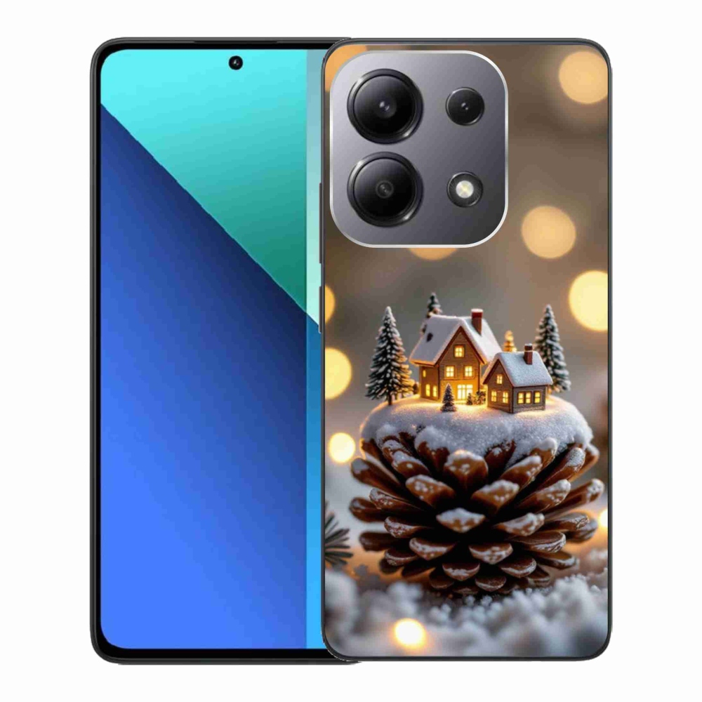 Gelový kryt mmCase na Xiaomi Redmi Note 13 - zimní vesnička