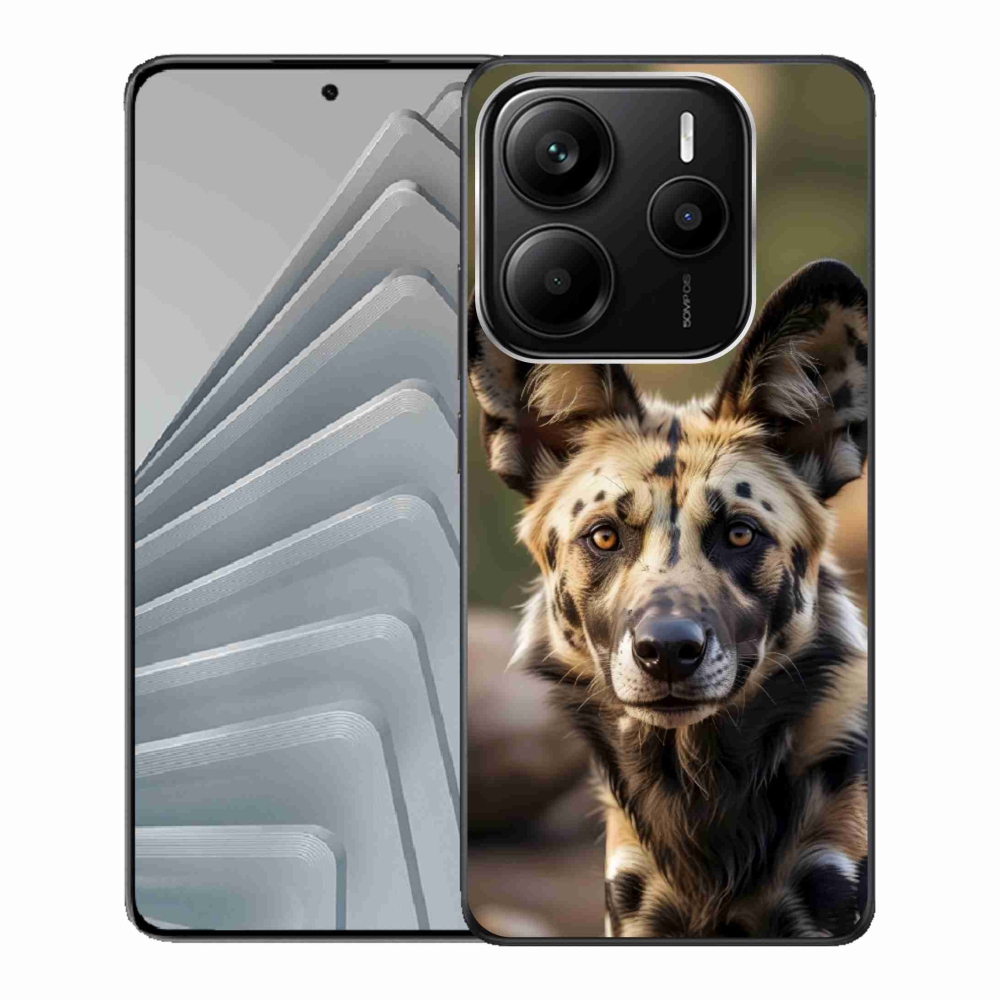 Gelový kryt mmCase na Xiaomi Redmi Note 14 5G - africký divoký pes